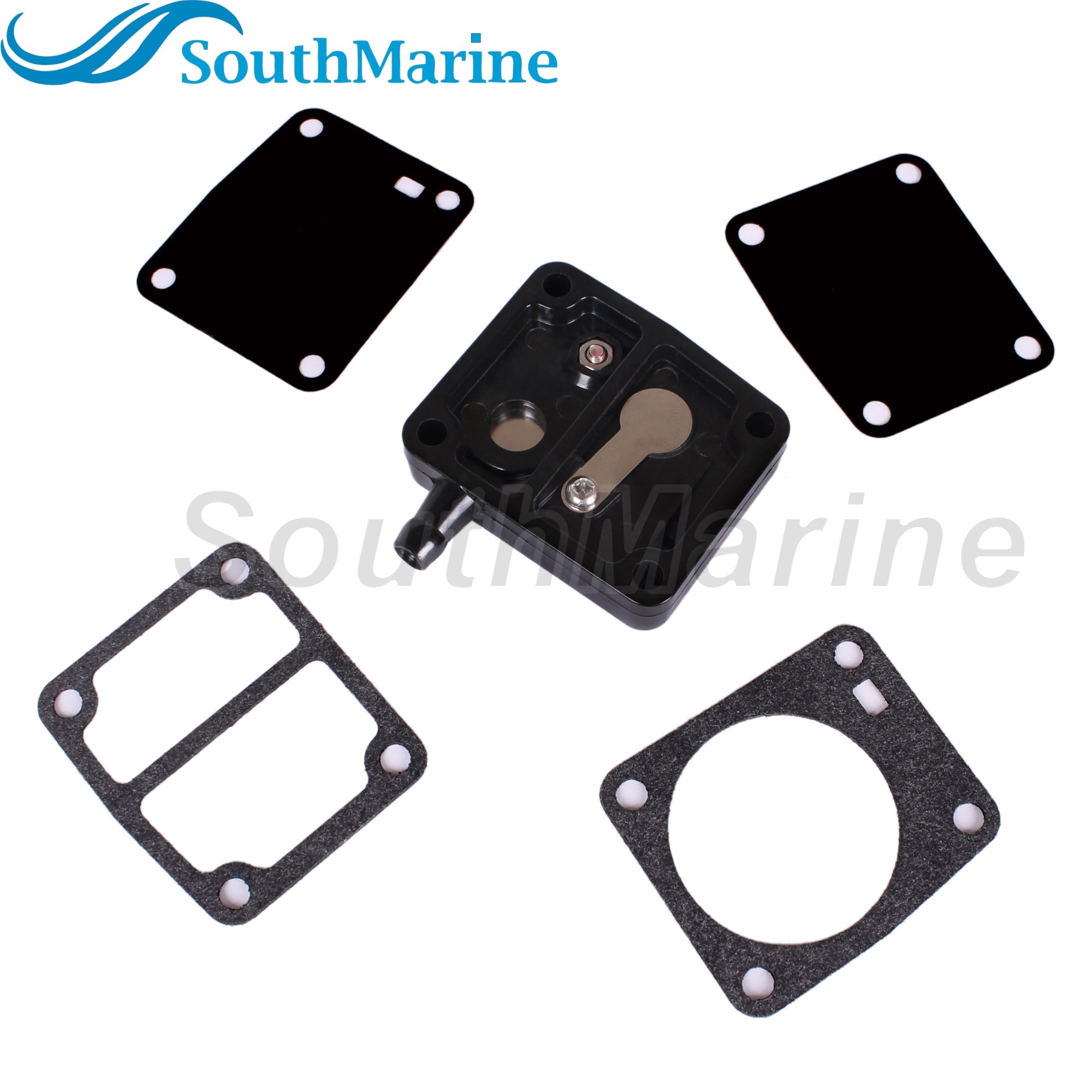 Boat Motor Fuel Pump Body 6G1-24412-01 6G1-24412-00 T15-04060304 for Yamaha Parsun Powertec Hidea 3HP 6HP 8HP 9.9HP 15HP (2 stroke) Outboard Engine