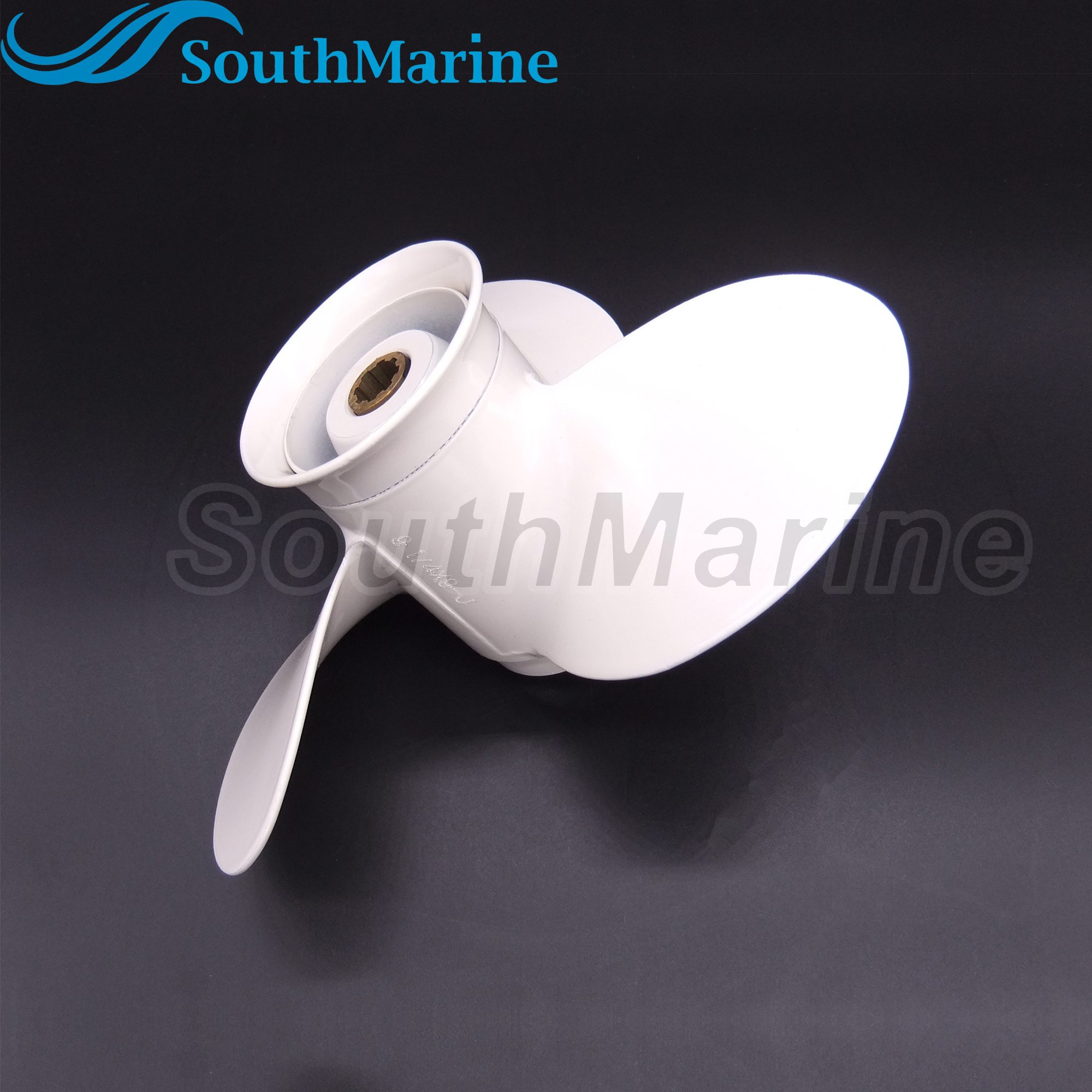 Outboard Motor 9.25x9 683-45945-00-EL Aluminum Alloy Propeller for Yamaha 9.9HP 15HP Boat Motor Prop, Size 9 1/4x9-J
