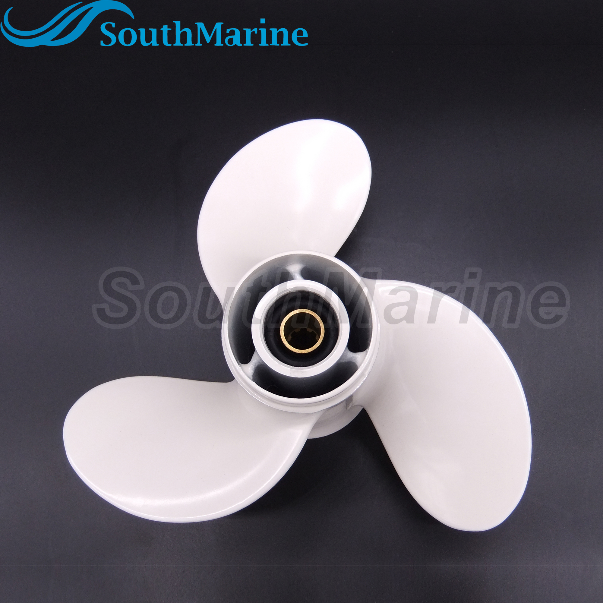 Outboard Motor 9.25x9 683-45945-00-EL Aluminum Alloy Propeller for Yamaha 9.9HP 15HP Boat Motor Prop, Size 9 1/4x9-J