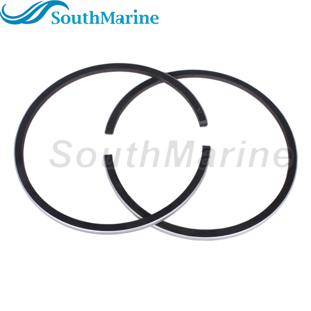 Boat Engine 12110-93130 12110-93111 12110-93140 STD Piston Set & 12140-93140 Ring (2mm) for Suzuki 9.9HP 15HP DT9.9 DT15, 59mm STD