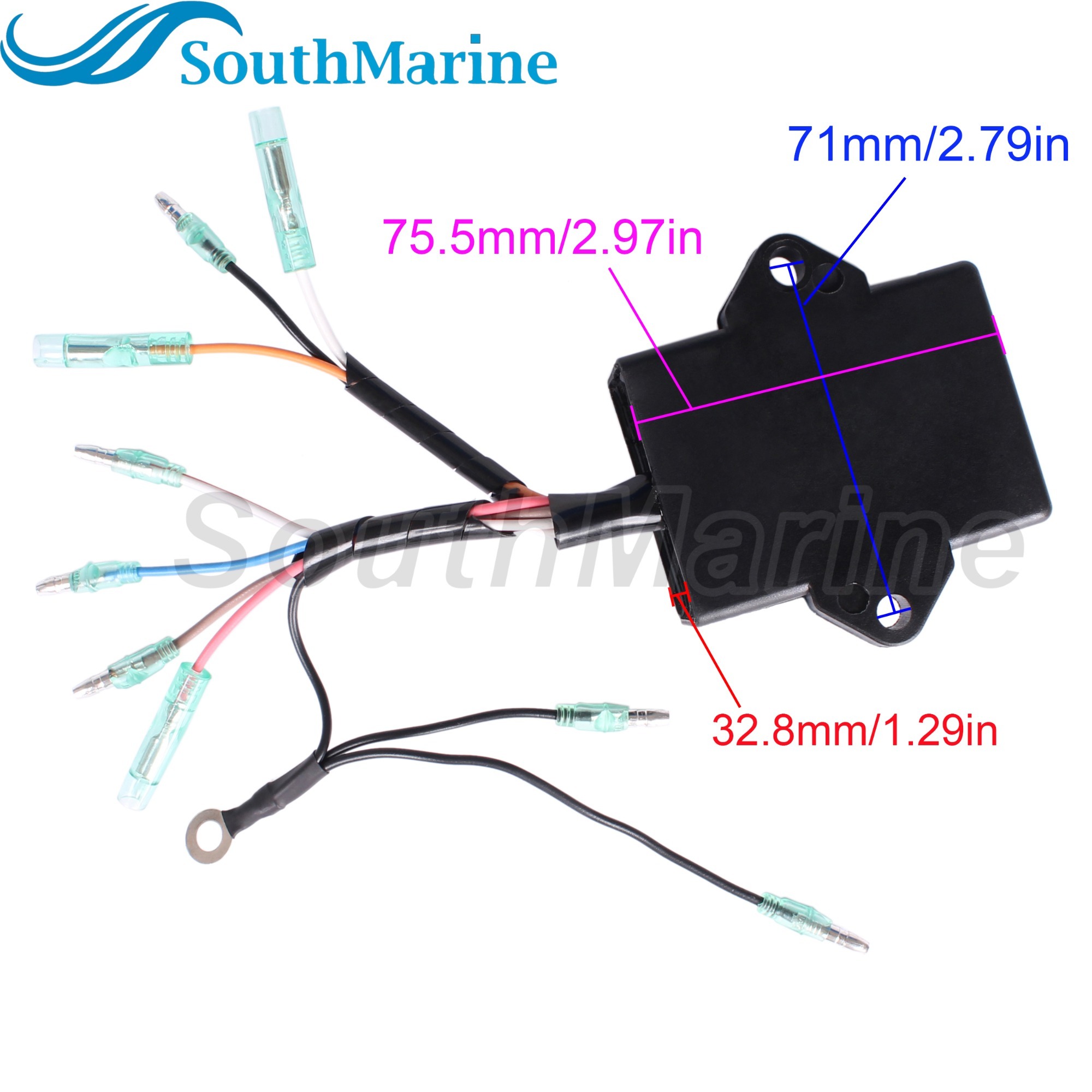 Outboard Engine 6G9-85540-20 21 22 6G9-85540-29 117-6921 CDI Unit C.D.I. for Yamaha 8HP 9.9 15HP, 825667 825667T for Mercury
