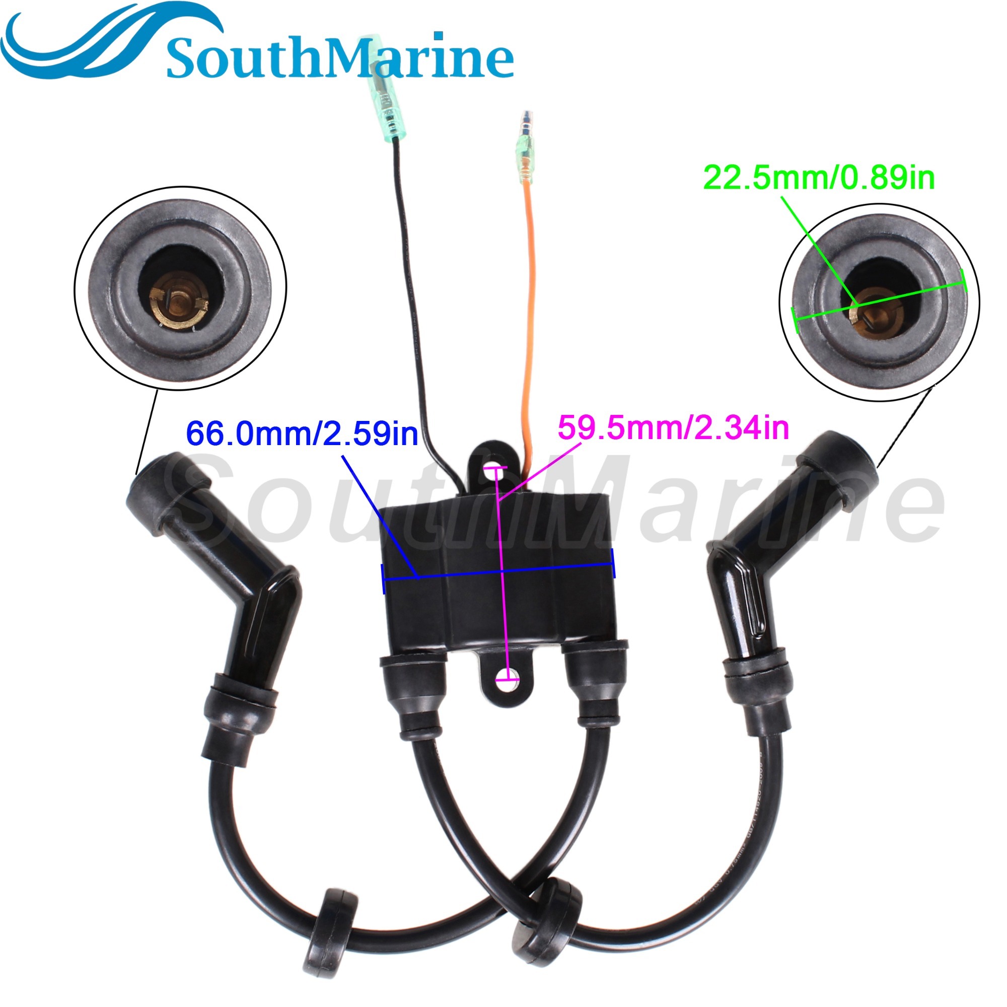 Boat Motor 859738T1 Ignition Coil for Mercury Mariner Outboard Engine 25HP 40HP 50HP 60HP