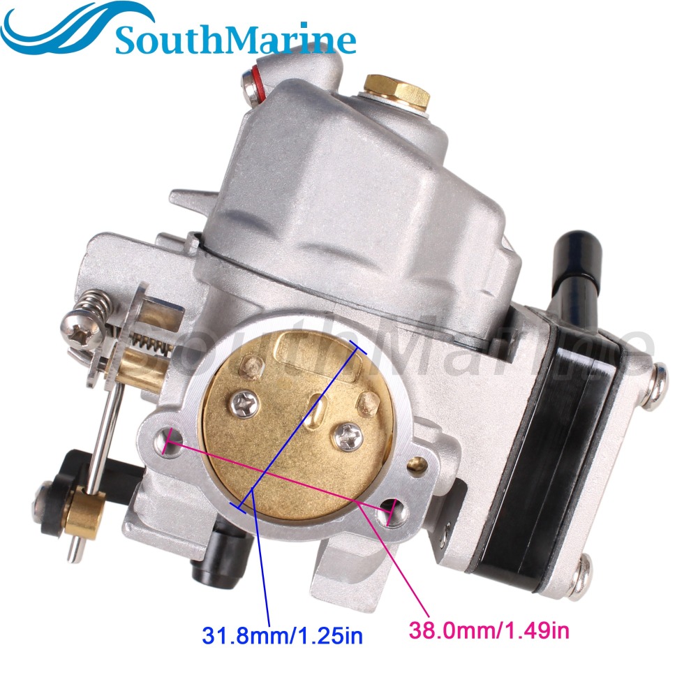 Outboard Motor 677-14301-08 Carbs Carburetor Assembly for Yamaha 8HP 2-Stroke Boat Motor E8DMH
