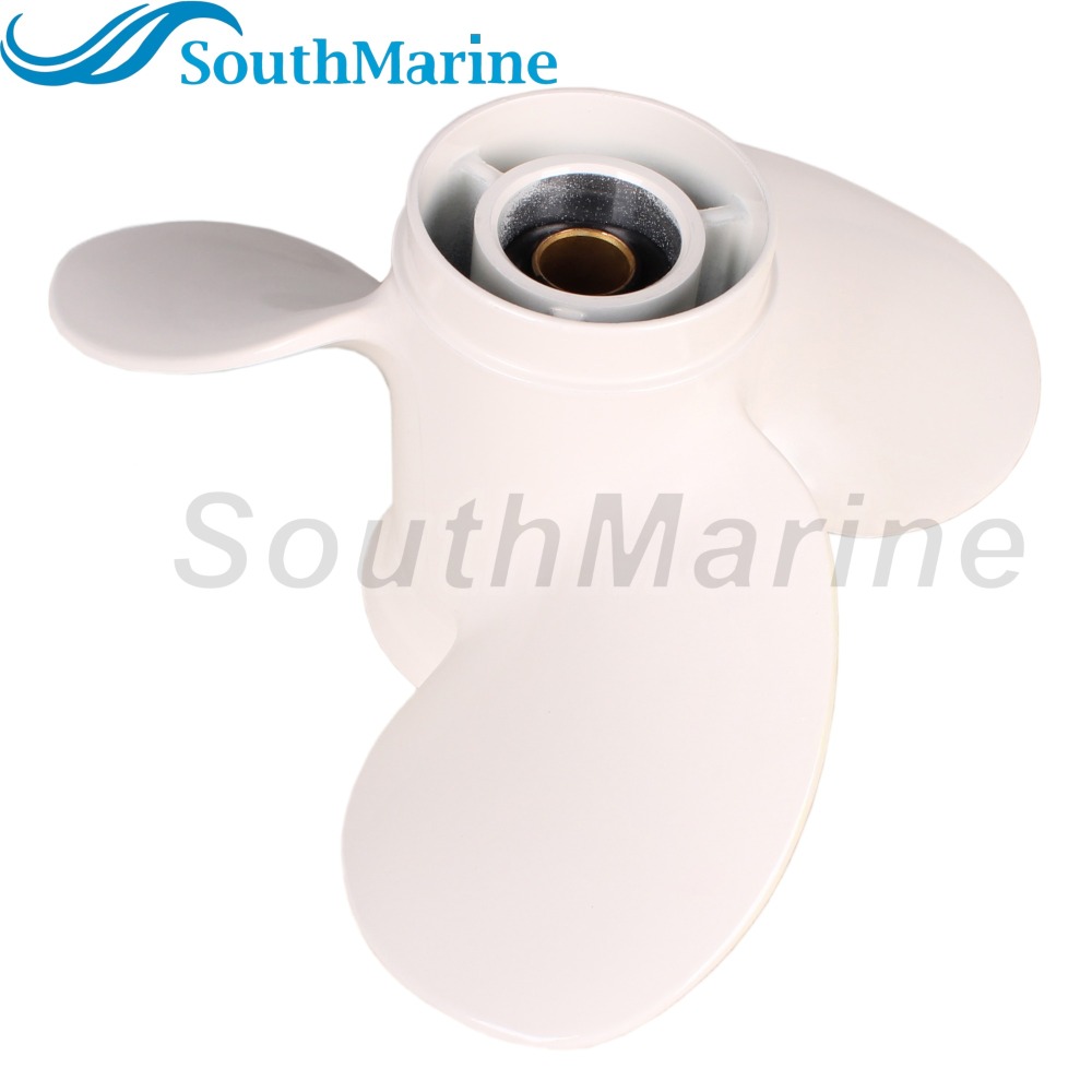 Outboard Motor 9.25x9 63V-45945-00-EL Aluminum Alloy Propeller for Yamaha 9.9HP 15HP 20HP Boat Motor Prop, Size 9 1/4x9-J