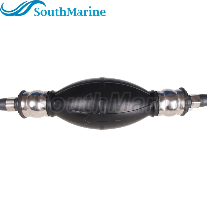 Boat Motor Fuel Line Hose with connector and Primer Assy 6Y2-24306-55-00 6Y2-24306-56-00 for Yamaha Outboard Motors , 6mm/1/4in Pipe, 3m length