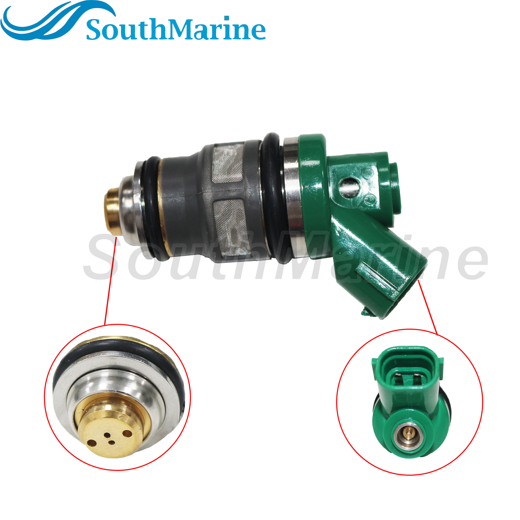 Boat Engine 1571087J00 15710-87J00 Fuel Injector for Suzuki DF40 DF50 1999-2010 Outboard Motor 40HP 50HP