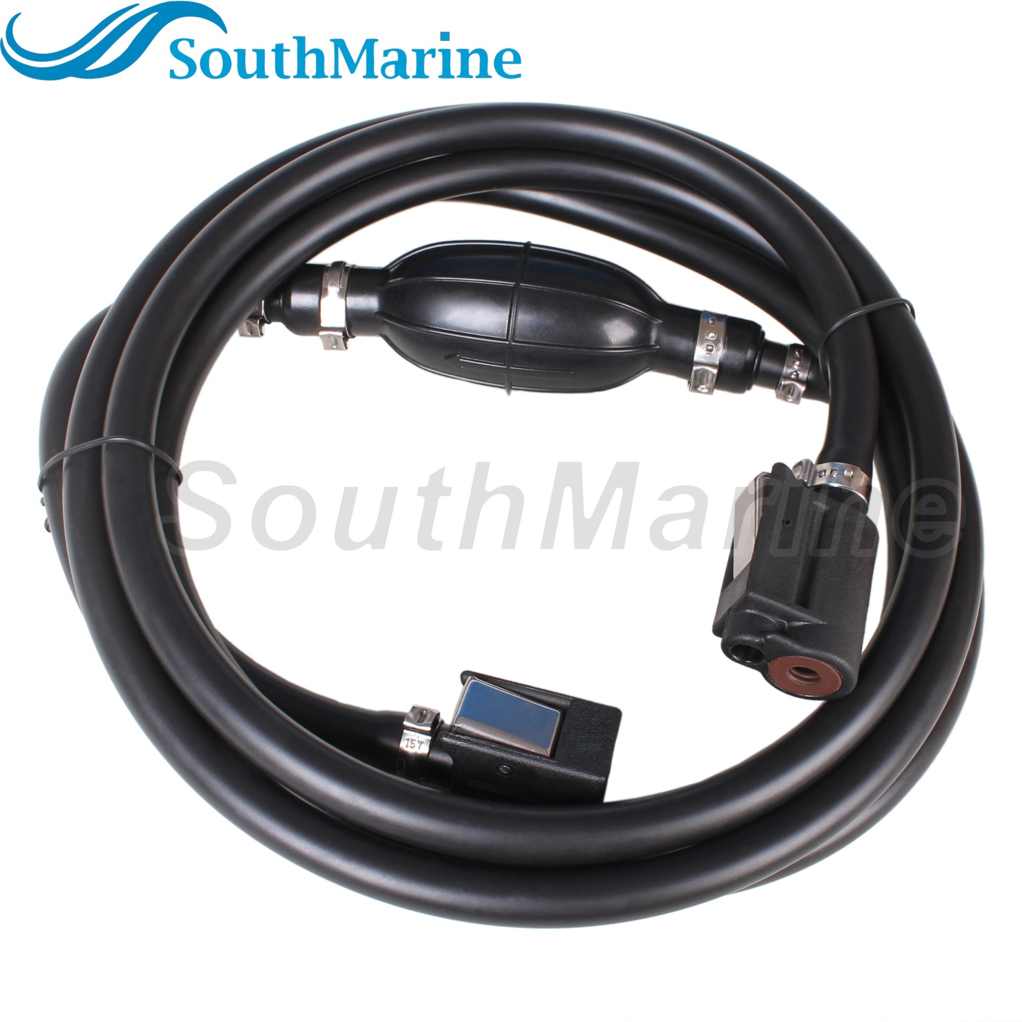 Outboard Motor 32-877680Q8 877680T8 8M0044836 8M0061895 Fuel Line with Primer Bulb & Connectors for Mercury Mariner 8HP -200HP