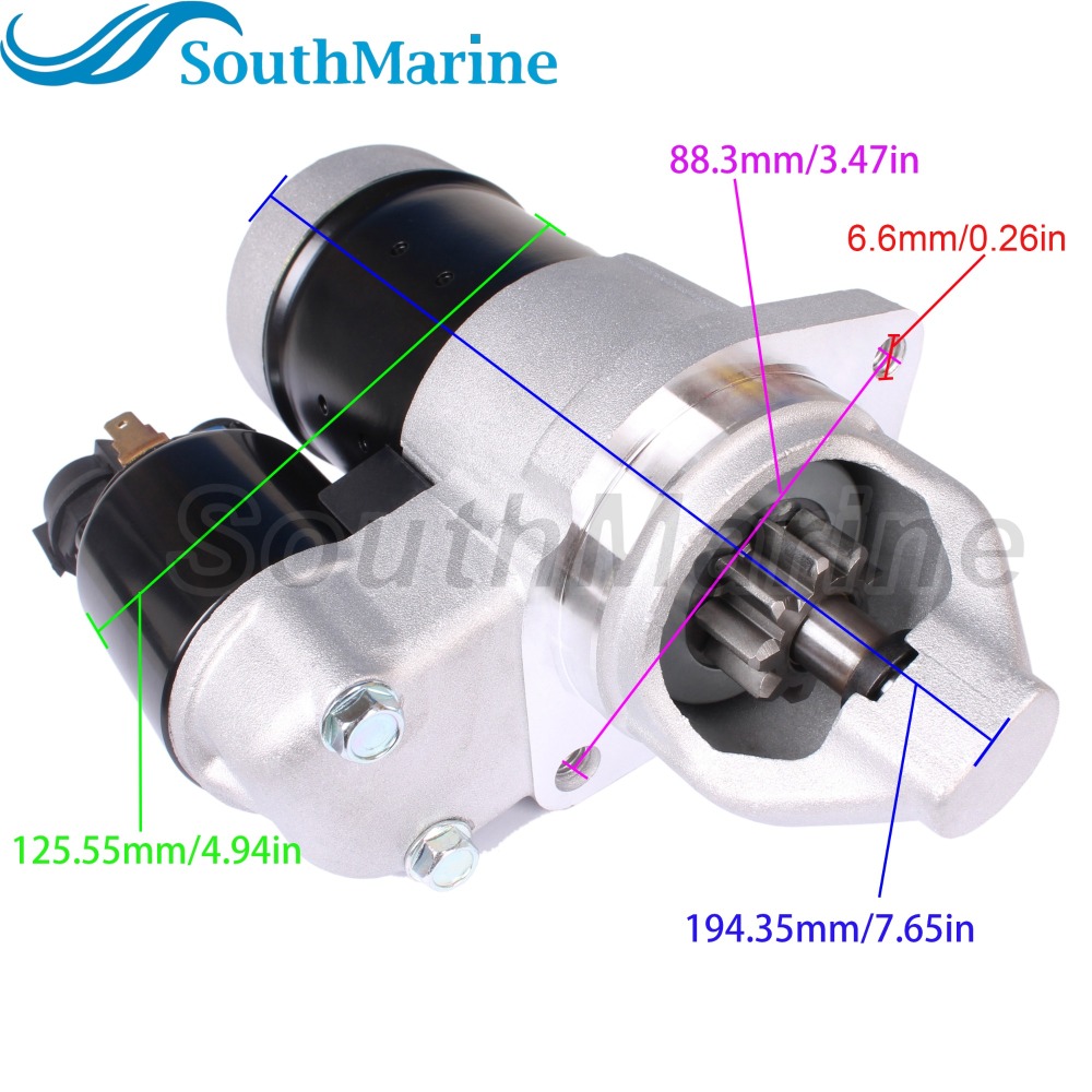 Boat Motor 31100-95J00 95J01 95J02 18-6945 Starter Motor for Suzuki 25HP, 5036972 for Evinrude Johnson OMC SHI0186 for ARROWHEAD