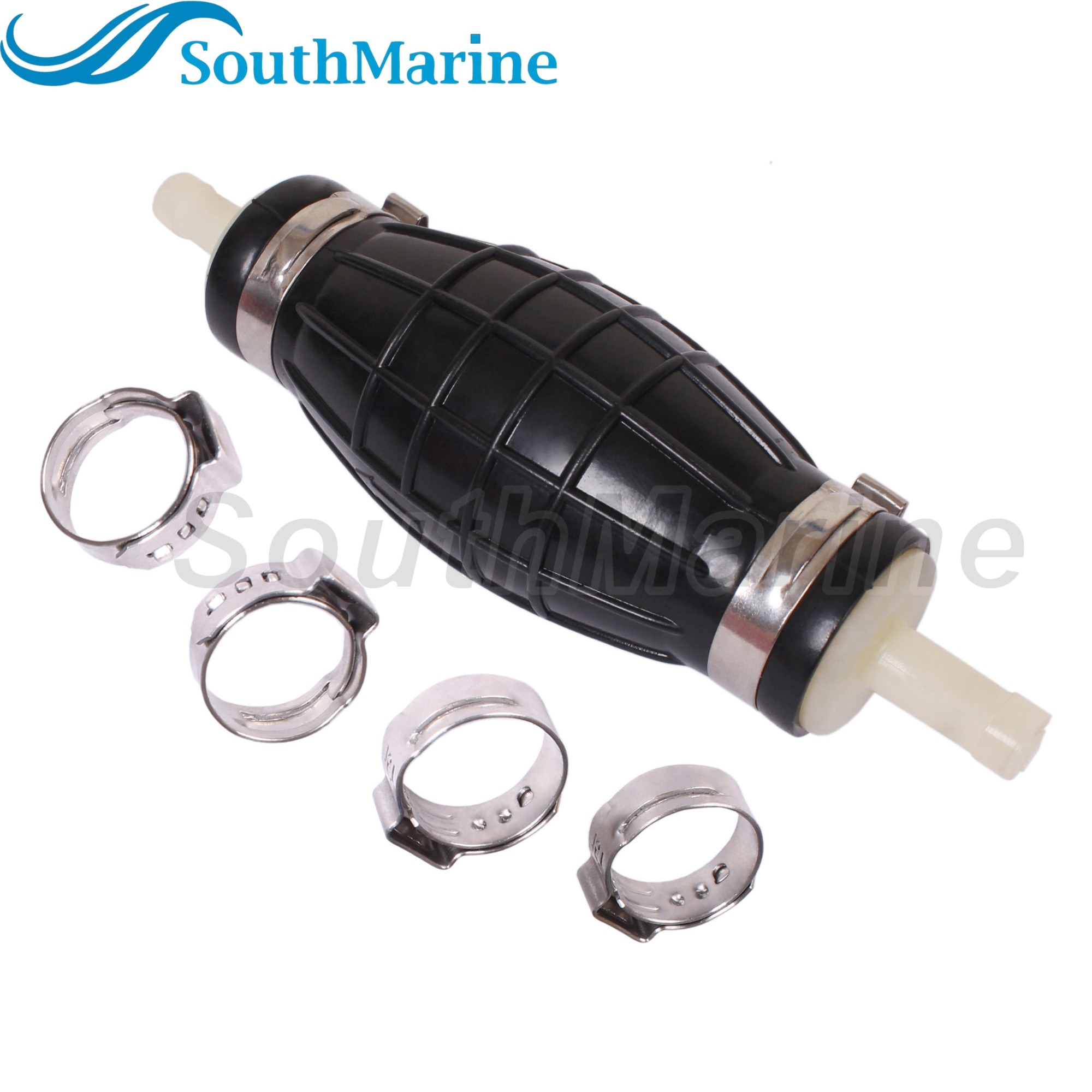 Boat Motor 65770-90J11 Primer Bulb Squeeze Pump for Suzuki DT DF 40HP-140HP, 8mm/5/16in