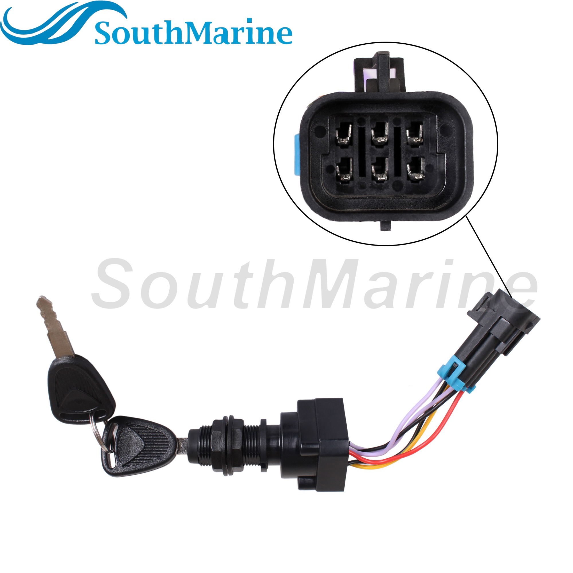 Boat Motor 87-893353A03 Ignition Key Switch for Mercury Mercruiser Quicksilver Mariner, 4 Position