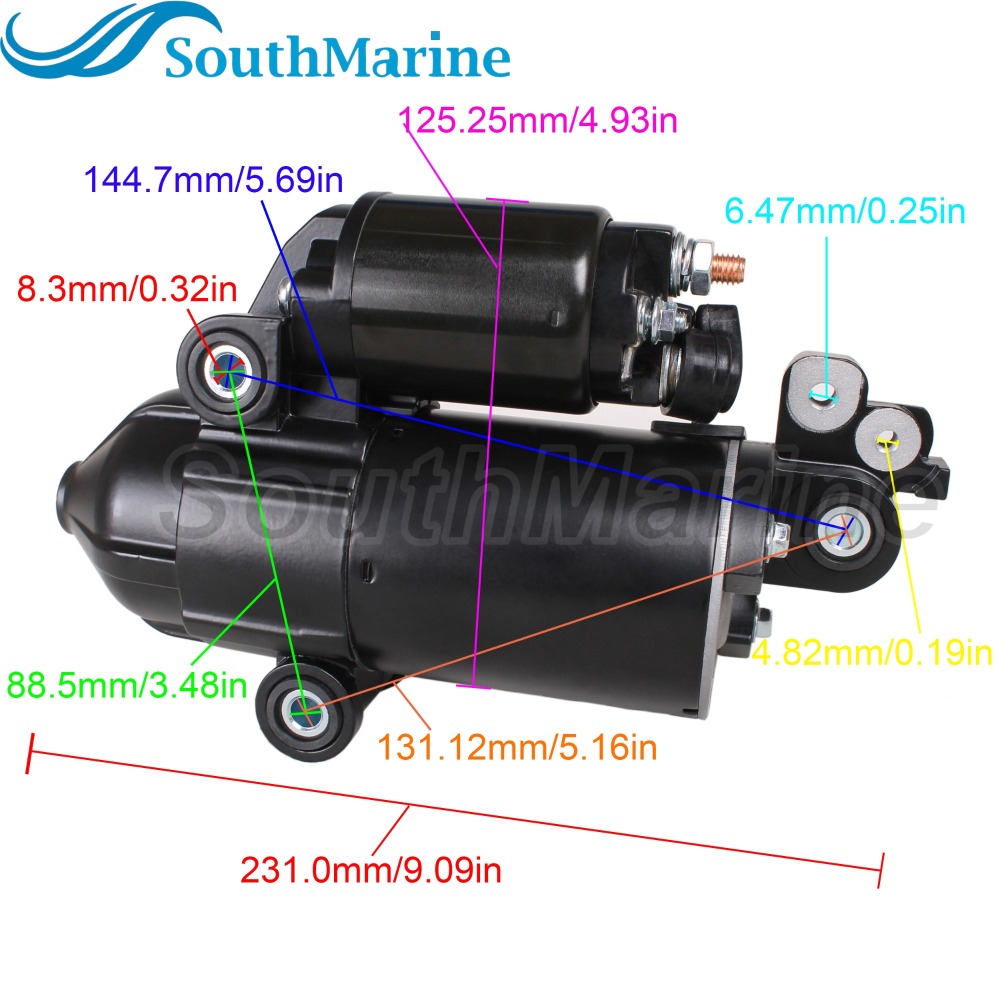 Boat Motor 8M0166297 8M0088064 8M0083940 8M0137769 Starter Motor for Mercury Quicksilver Mariner 65HP 75HP 80HP 90HP 100HP 115HP