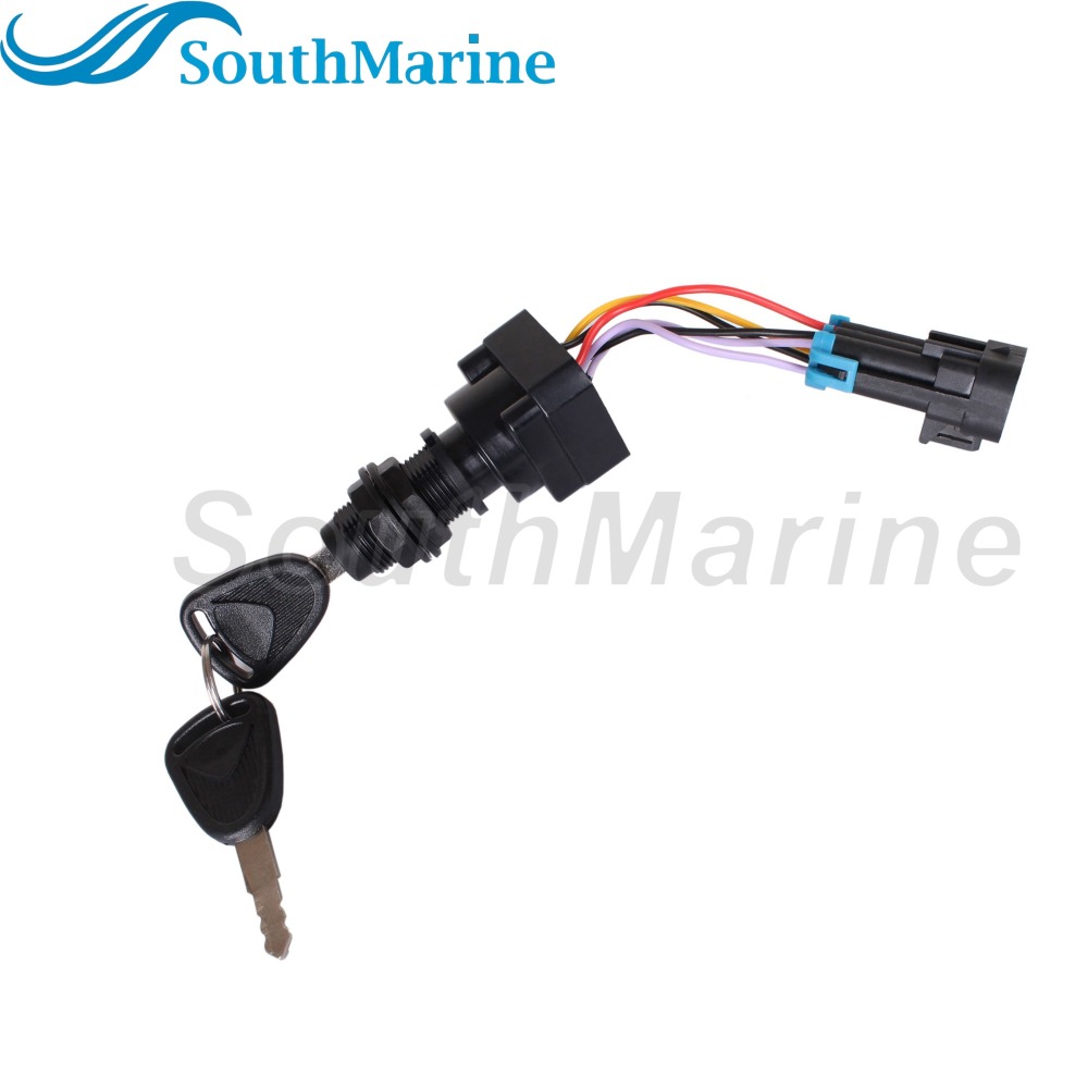 Boat Motor 87-893353A03 Ignition Key Switch for Mercury Mercruiser Quicksilver Mariner, 4 Position