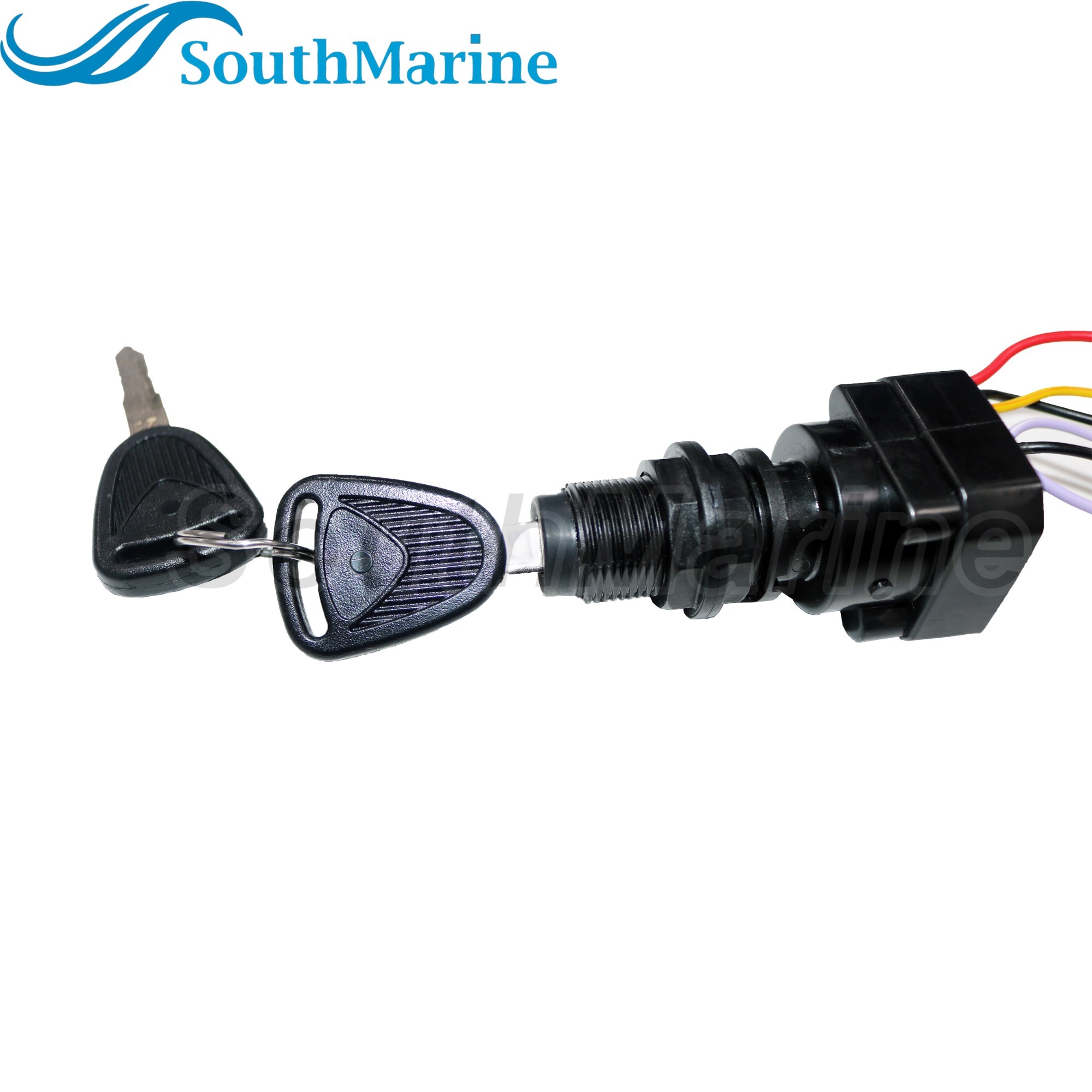 Boat Motor 87-893353A03 Ignition Key Switch with Housing for Mercury Mercruiser Quicksilver Mariner, 4 Position