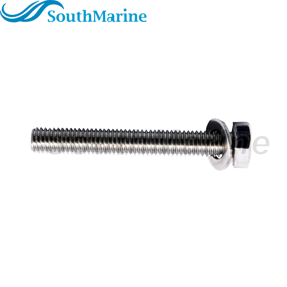 Boat Engine 328096 0328096 Screw / Bolt with Washer for Evinrude Johnson OMC 40HP-225HP, 98-306-02 for SEI, 22366 for GLM