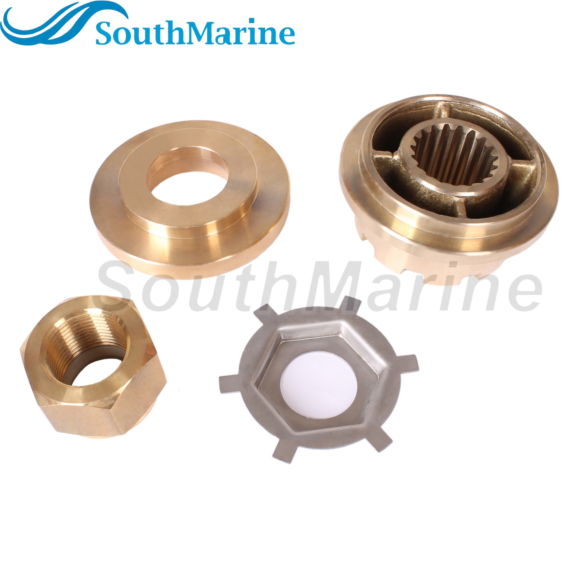 Outboard Motor 55073A2 Washer, 55074T Thrust Hub, 34817 Tab Washer, 82671127 Propeller Nut for Mercury Mercruiser Quicksilver BRAVO