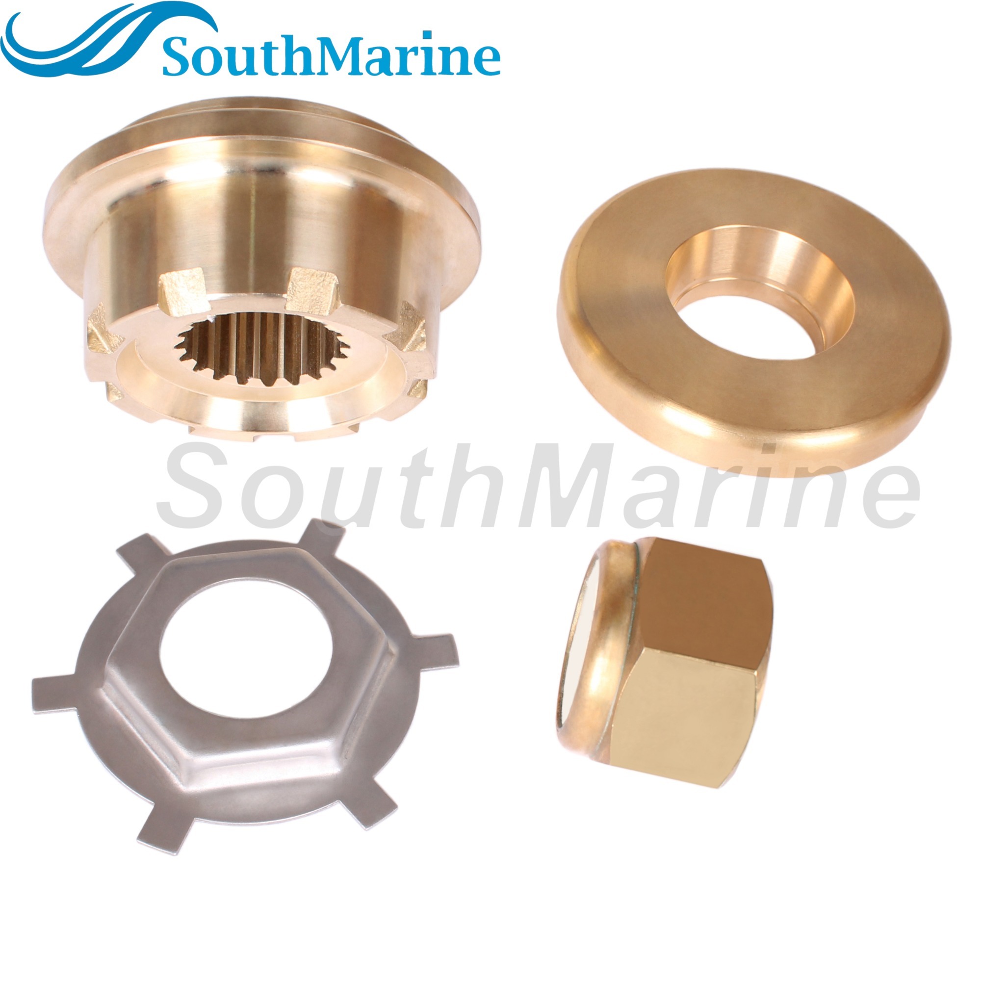 Outboard Motor 55073A2 Washer, 55074T Thrust Hub, 34817 Tab Washer, 82671127 Propeller Nut for Mercury Mercruiser Quicksilver BRAVO