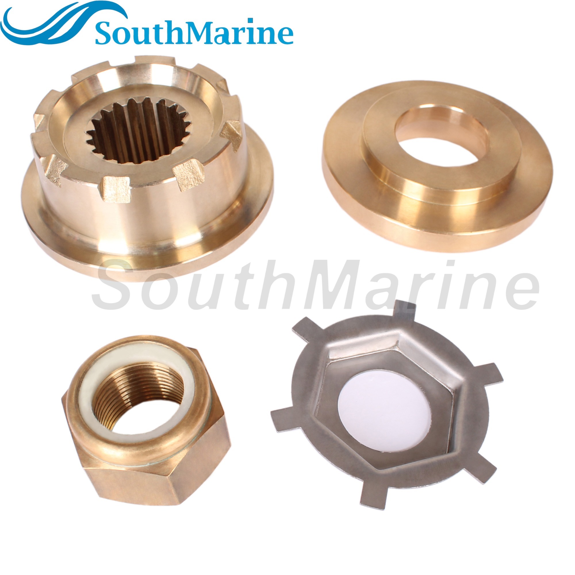 Outboard Motor 55073A2 Washer, 55074T Thrust Hub, 34817 Tab Washer, 82671127 Propeller Nut for Mercury Mercruiser Quicksilver BRAVO