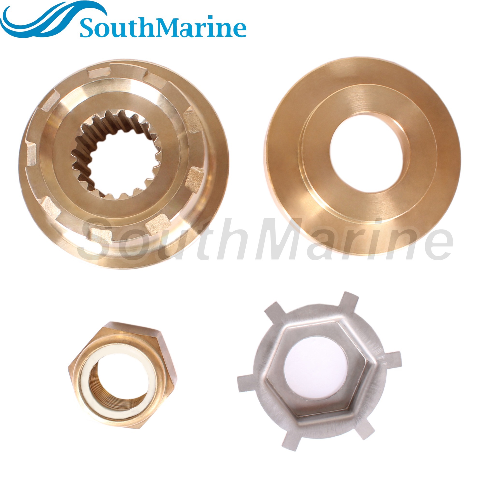Outboard Motor 55073A2 Washer, 55074T Thrust Hub, 34817 Tab Washer, 82671127 Propeller Nut for Mercury Mercruiser Quicksilver BRAVO