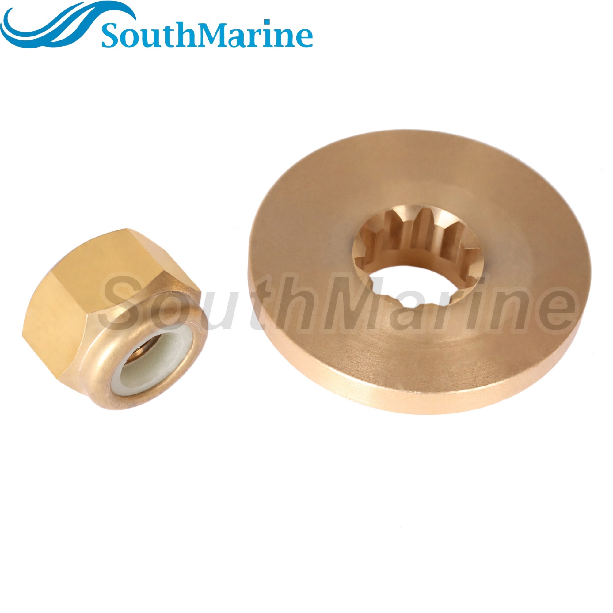 Outboard Motor 858498 8M0027793 Thrust Washer, 88228 18-3703 Propeller Nut for Mercury 9.9HP 13.5HP 15HP 20HP 25HP Prop Shaft