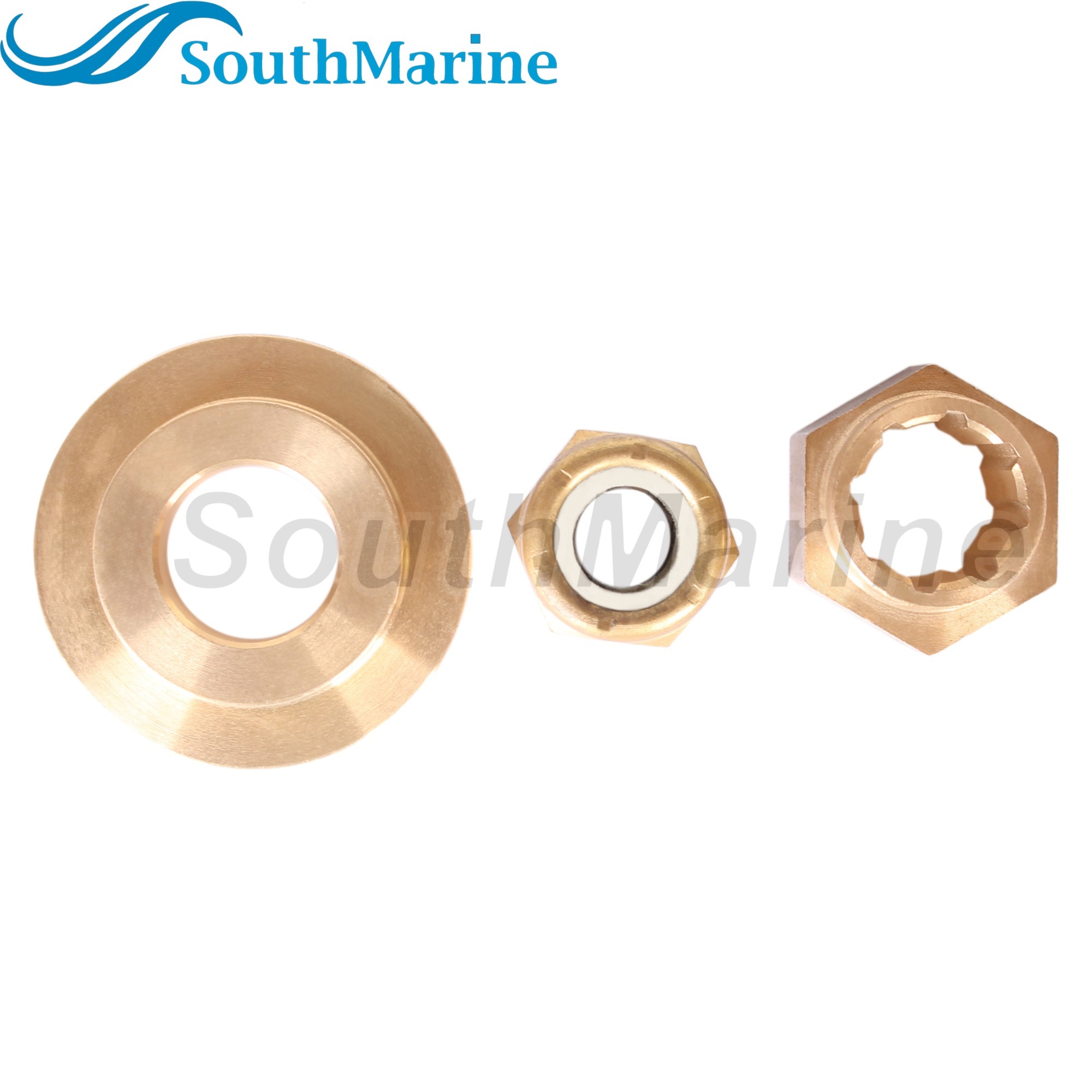 Outboard Motor 8219321 Thrust Washer, 23-420911 Spacer, 11-40140 13914 Propeller Nut for Mercury 6HP 8HP 9.9HP 10HP 15HP Prop Shaft
