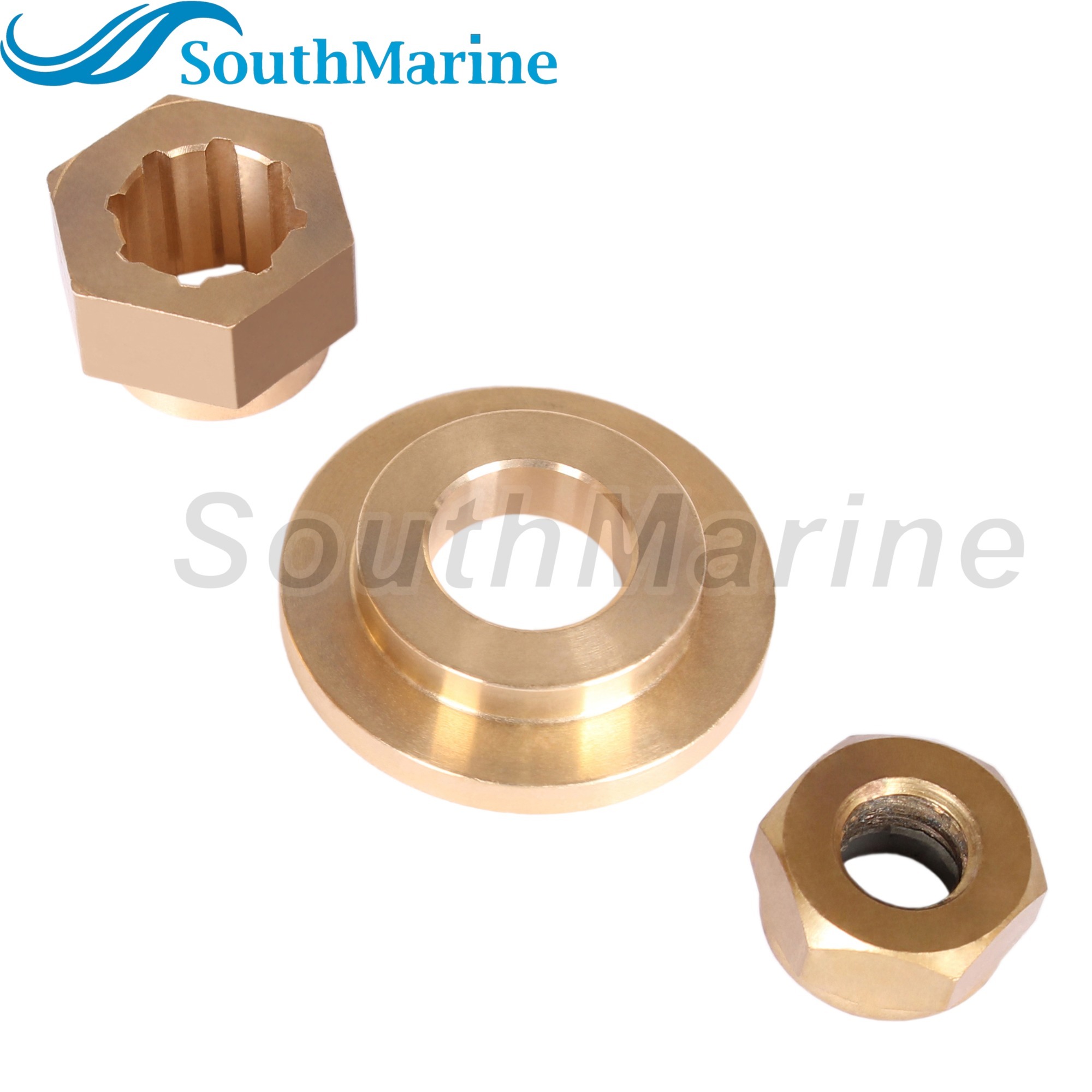 Outboard Motor 8219321 Thrust Washer, 23-420911 Spacer, 11-40140 13914 Propeller Nut for Mercury 6HP 8HP 9.9HP 10HP 15HP Prop Shaft