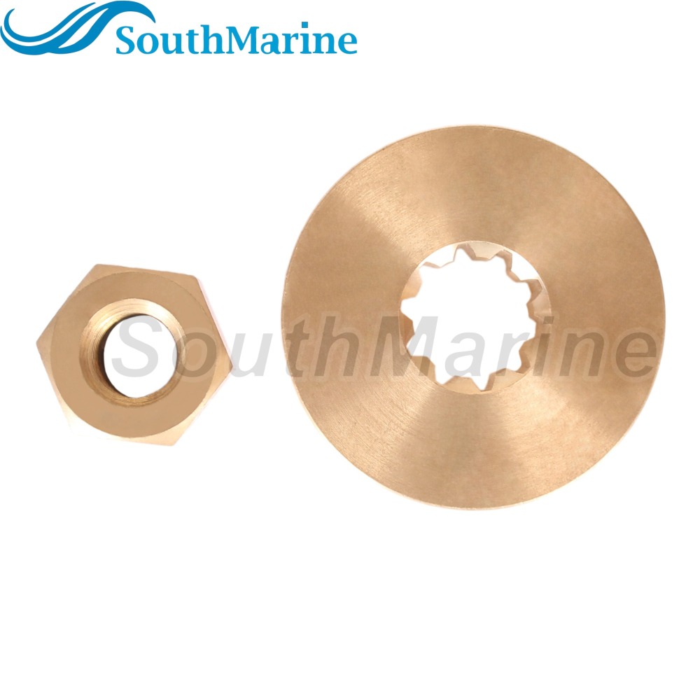 Outboard Motor 858498 8M0027793 Thrust Washer, 88228 18-3703 Propeller Nut for Mercury 9.9HP 13.5HP 15HP 20HP 25HP Prop Shaft