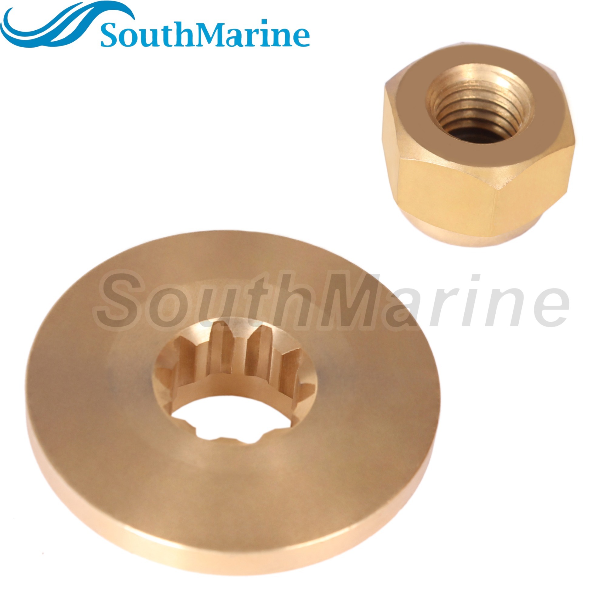 Outboard Motor 858498 8M0027793 Thrust Washer, 88228 18-3703 Propeller Nut for Mercury 9.9HP 13.5HP 15HP 20HP 25HP Prop Shaft