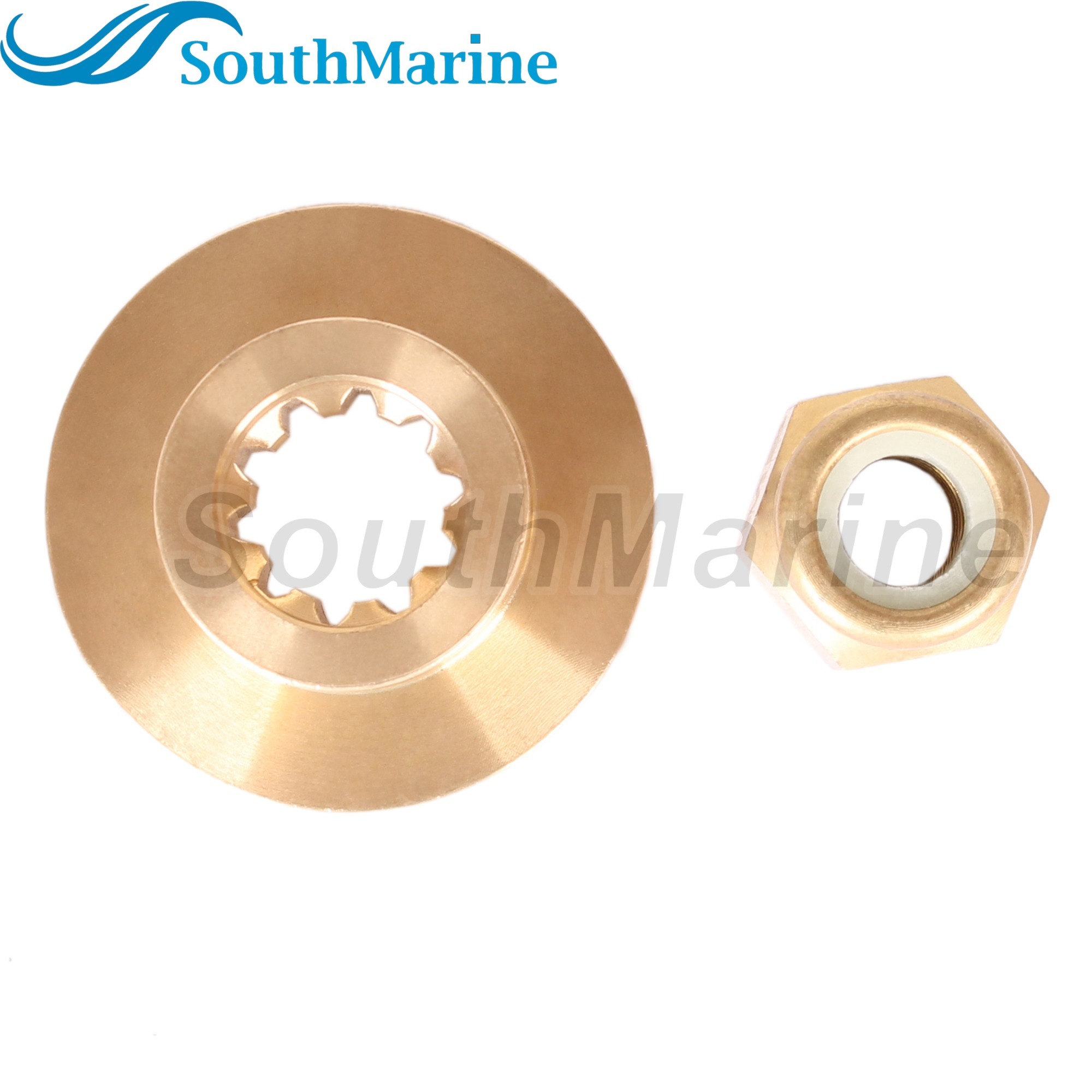 Outboard Motor 858498 8M0027793 Thrust Washer, 88228 18-3703 Propeller Nut for Mercury 9.9HP 13.5HP 15HP 20HP 25HP Prop Shaft