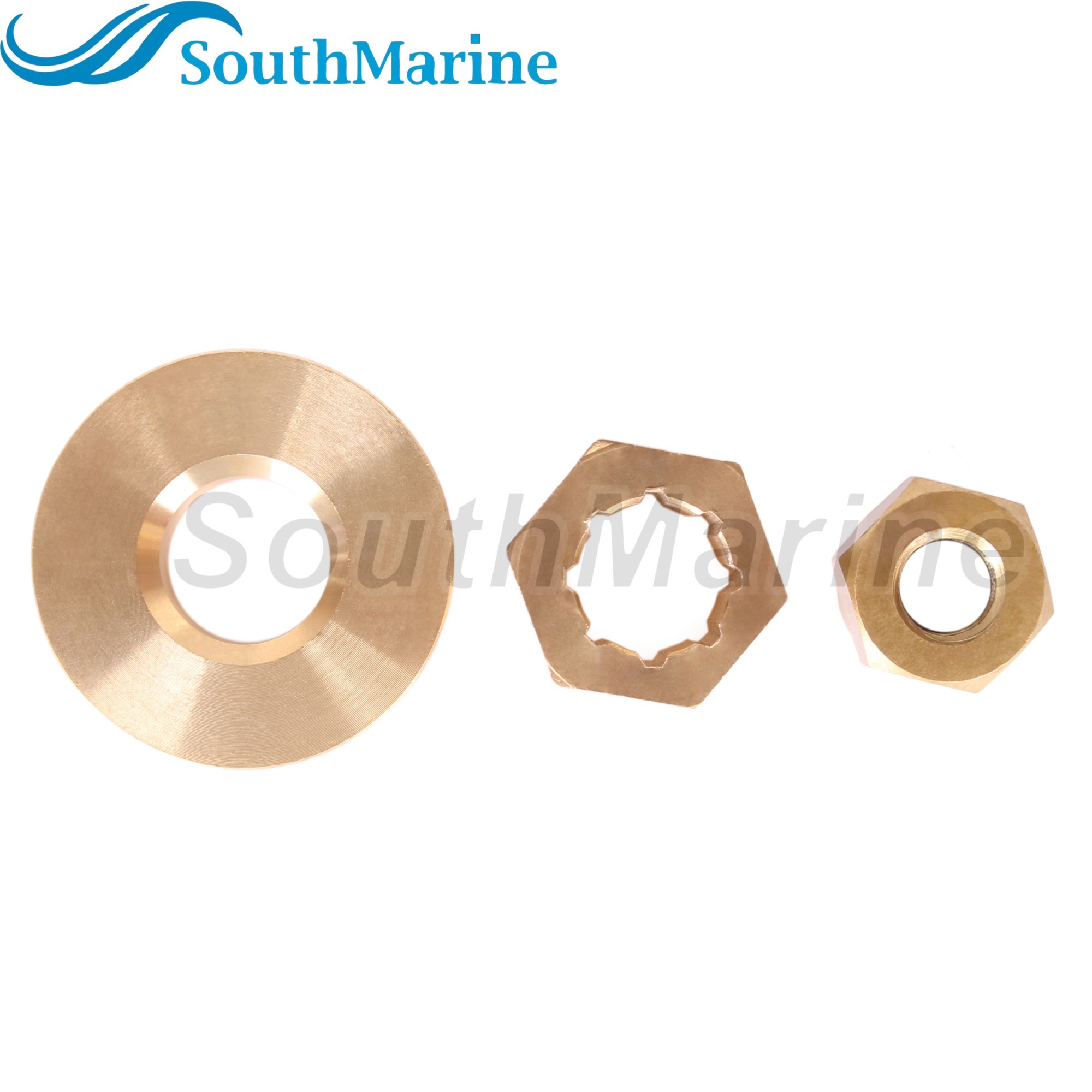 Outboard Motor 8219321 Thrust Washer, 23-420911 Spacer, 11-40140 13914 Propeller Nut for Mercury 6HP 8HP 9.9HP 10HP 15HP Prop Shaft