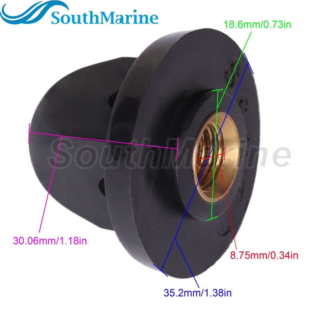 Outboard Motor 58130-91JL0 Propeller Nut for Suzuki 2.5HP 4HP 5HP 6HP, 5030288 for Evinrude Johnson OMC BRP