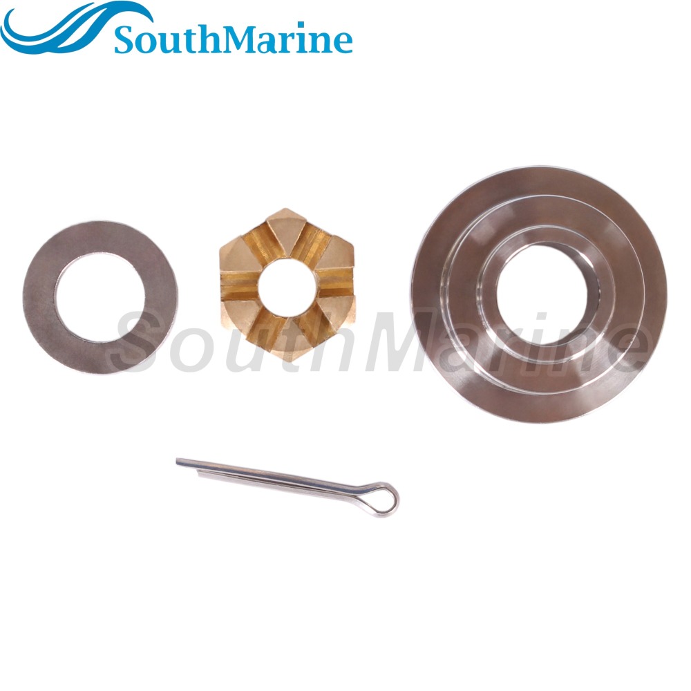 Outboard Motor 6E7-45987-00 01 F15-06000015 Spacer, 90201-10M01 Washer, 90171-10M01 Castle Nut for Yamaha Parsun HDX 8HP-20HP