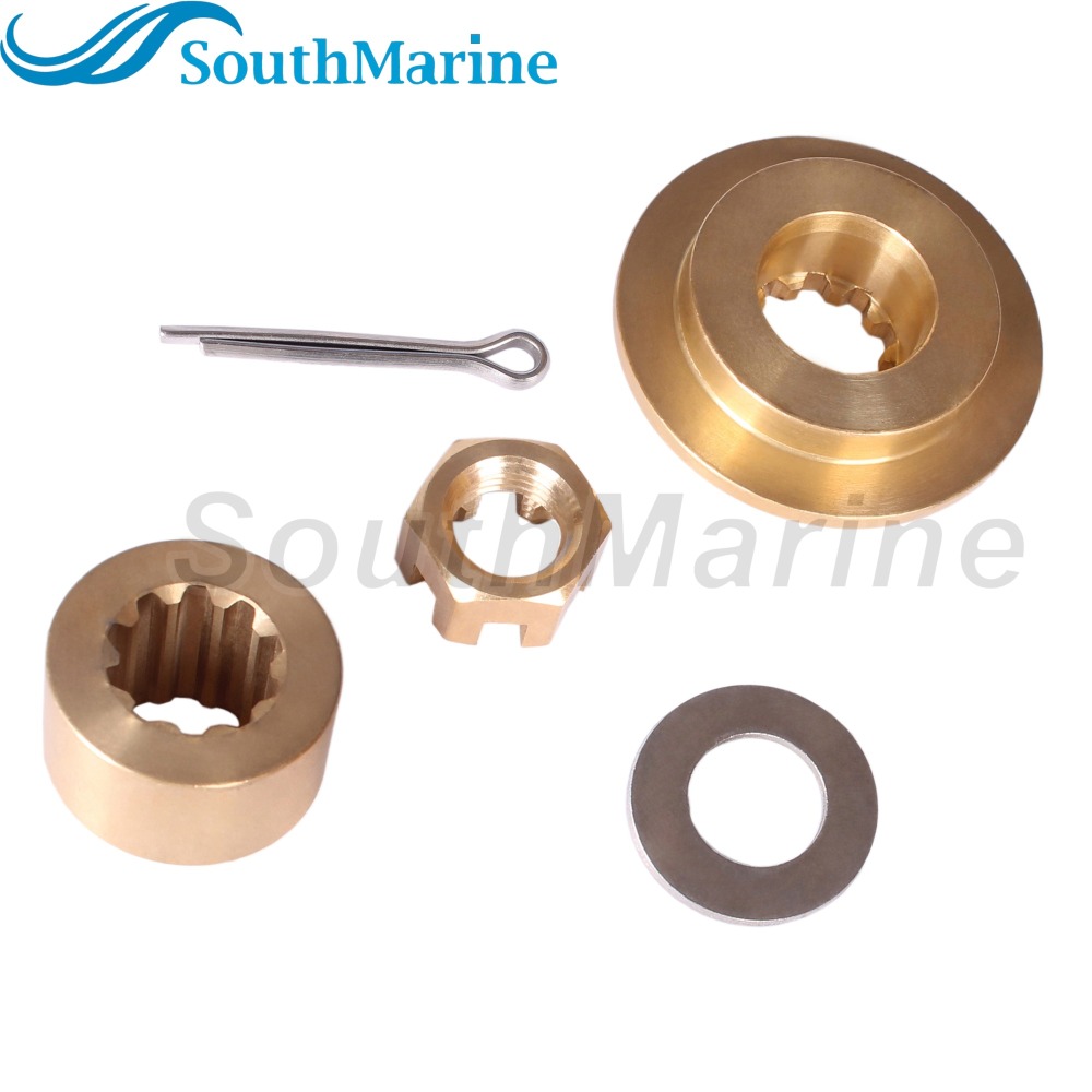 Outboard Motor 57632-95J00 Stopper Propeller Bush 57633-96300 09160-14028 Spacer, 09141-14008 Prop Nut for Suzuki 25HP 30HP