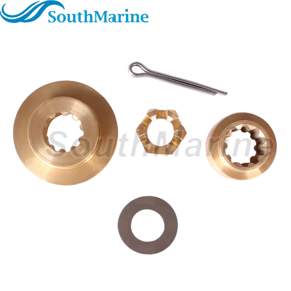 Outboard Motor 57632-95J00 Stopper Propeller Bush 57633-96300 09160-14028 Spacer, 09141-14008 Prop Nut for Suzuki 25HP 30HP