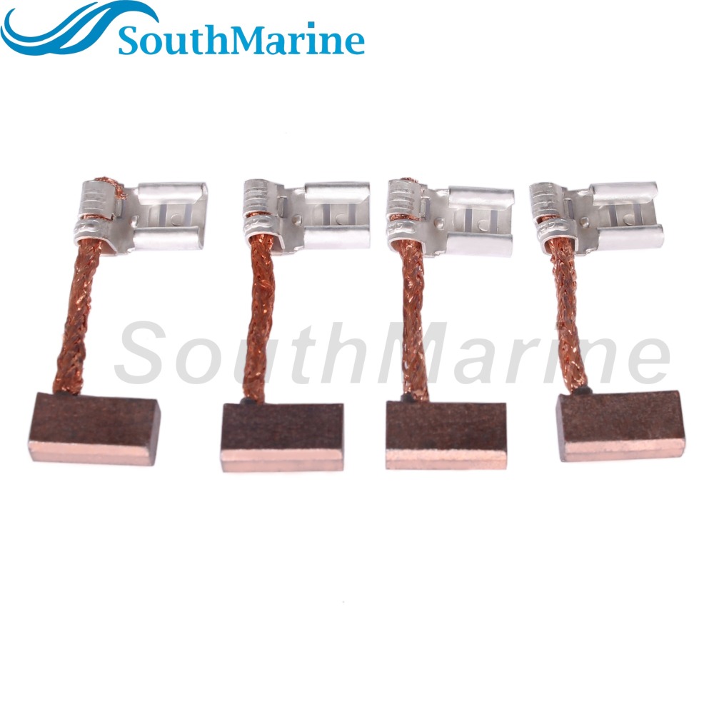 Outboard Motor 69J-43891-00 Trim Tilt Motor Carbon Brush for Yamaha 200HP 225HP 250HP 300HP, 4PCS
