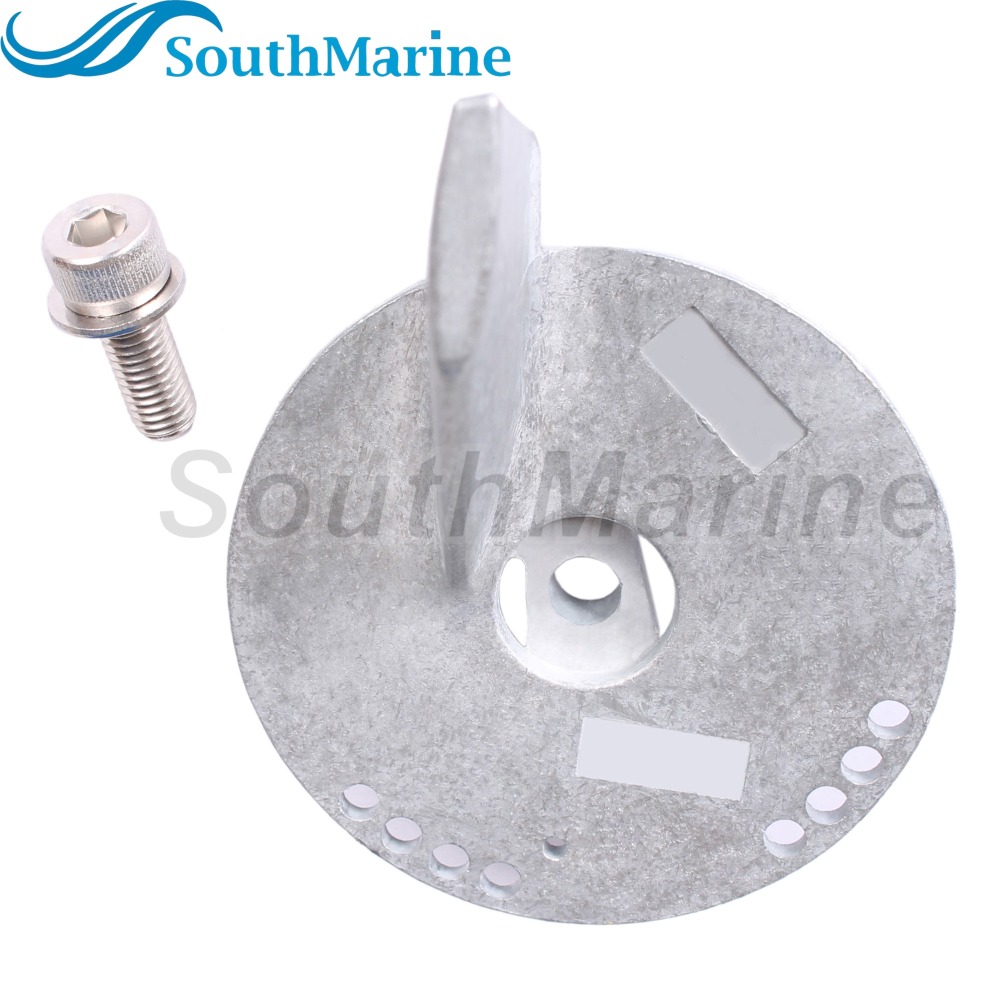 Outboard Motor 55125-90J00 55125-90J01 Trim Tab Anode, Bolt 09116-08137 for Suzuki 50HP-140HP, 5032929 for Evinrude Johnson