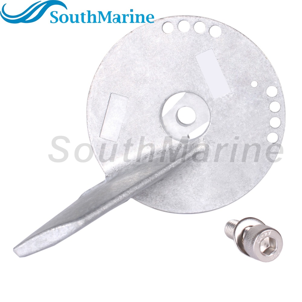 Outboard Motor 55125-90J00 55125-90J01 Trim Tab Anode, Bolt 09116-08137 for Suzuki 50HP-140HP, 5032929 for Evinrude Johnson