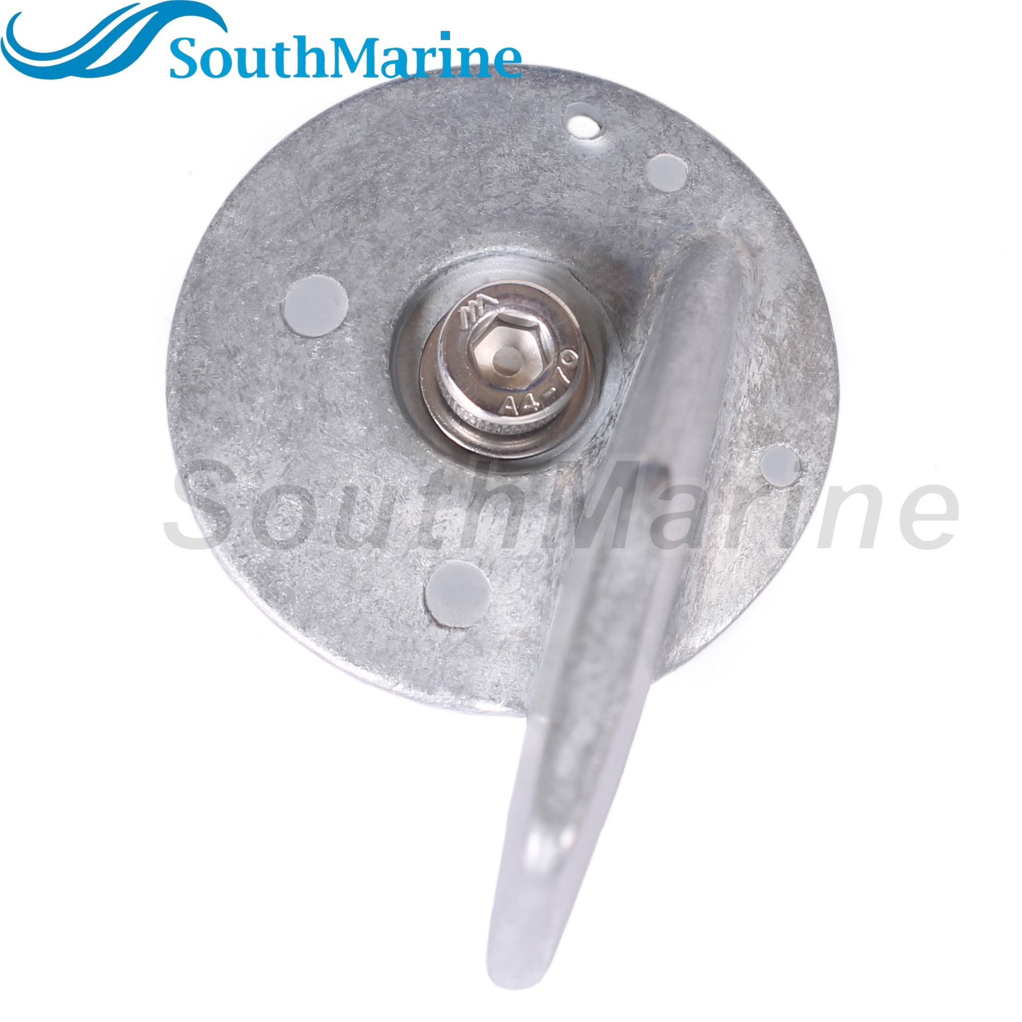 Outboard Motor 55125-95500 Trim Tab Anode with Bolt 09117-08037 for Suzuki 40HP-85HP, 5031536 5031215 for Evinrude Johnson BRP