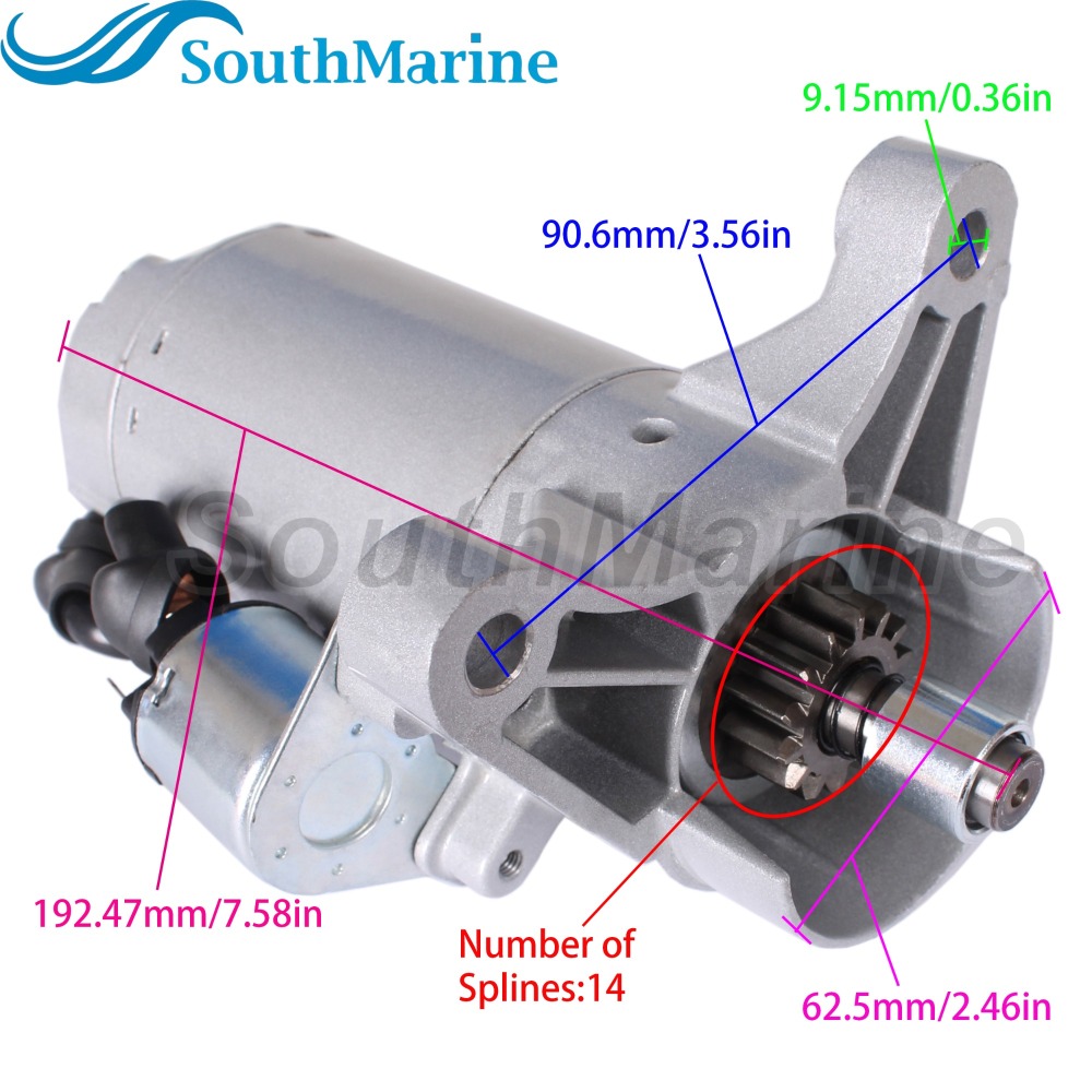 GXV390 H4514 HT3813 GX360 ES6500 EX5500 Engine 31200-ZA0-701 31200-ZA1-003 31200-ZE8-801 18350 Starter Motor for Honda