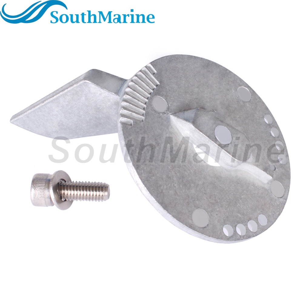 Outboard Motor 55125-90J00 55125-90J01 Trim Tab Anode, Bolt 09116-08137 for Suzuki 50HP-140HP, 5032929 for Evinrude Johnson