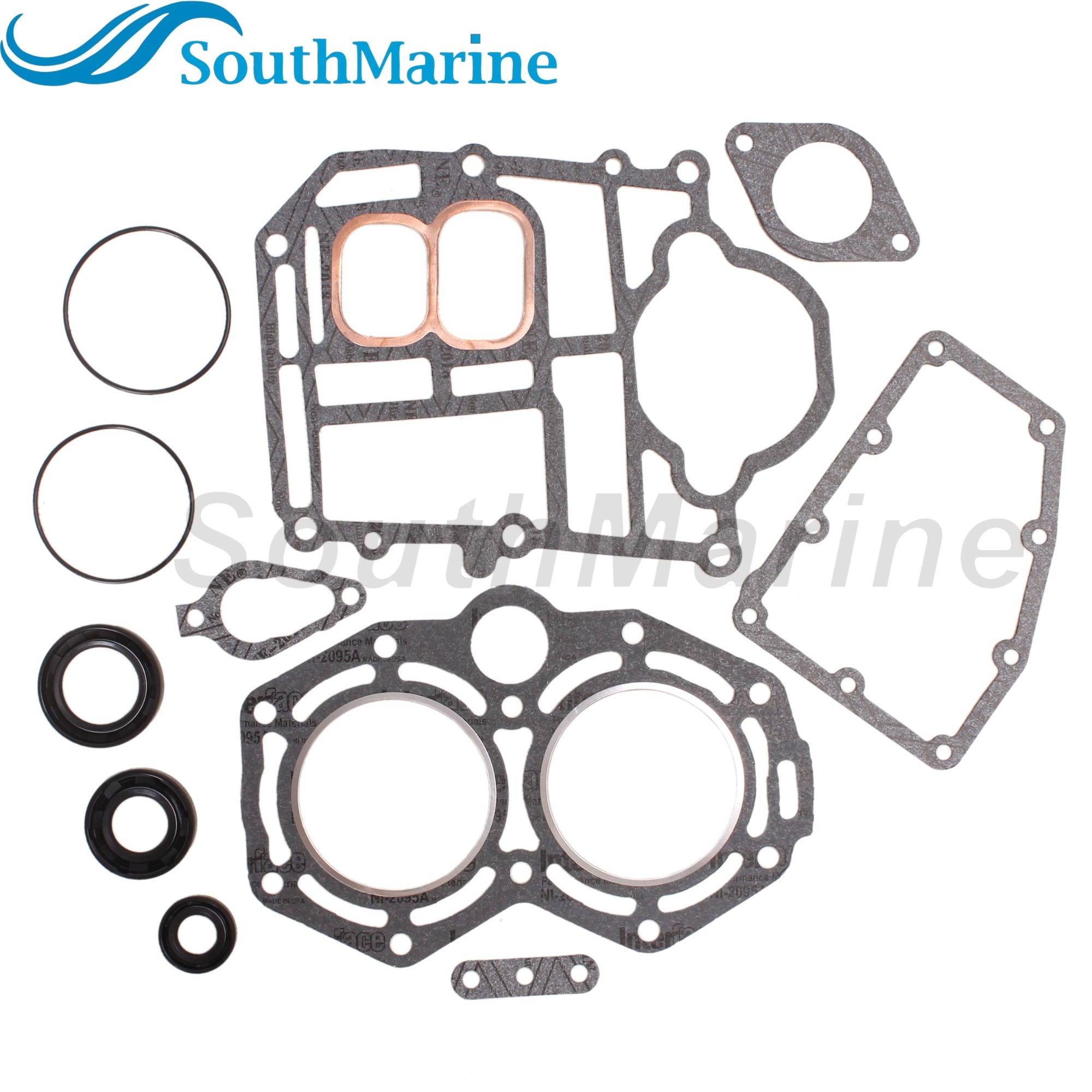 Boat Engine 3A1-87121-0 3A1871210M Power Head Gasket Kits for Tohatsu Nissan 25HP 30HP, 812939A18 8M0084273 for Mercury