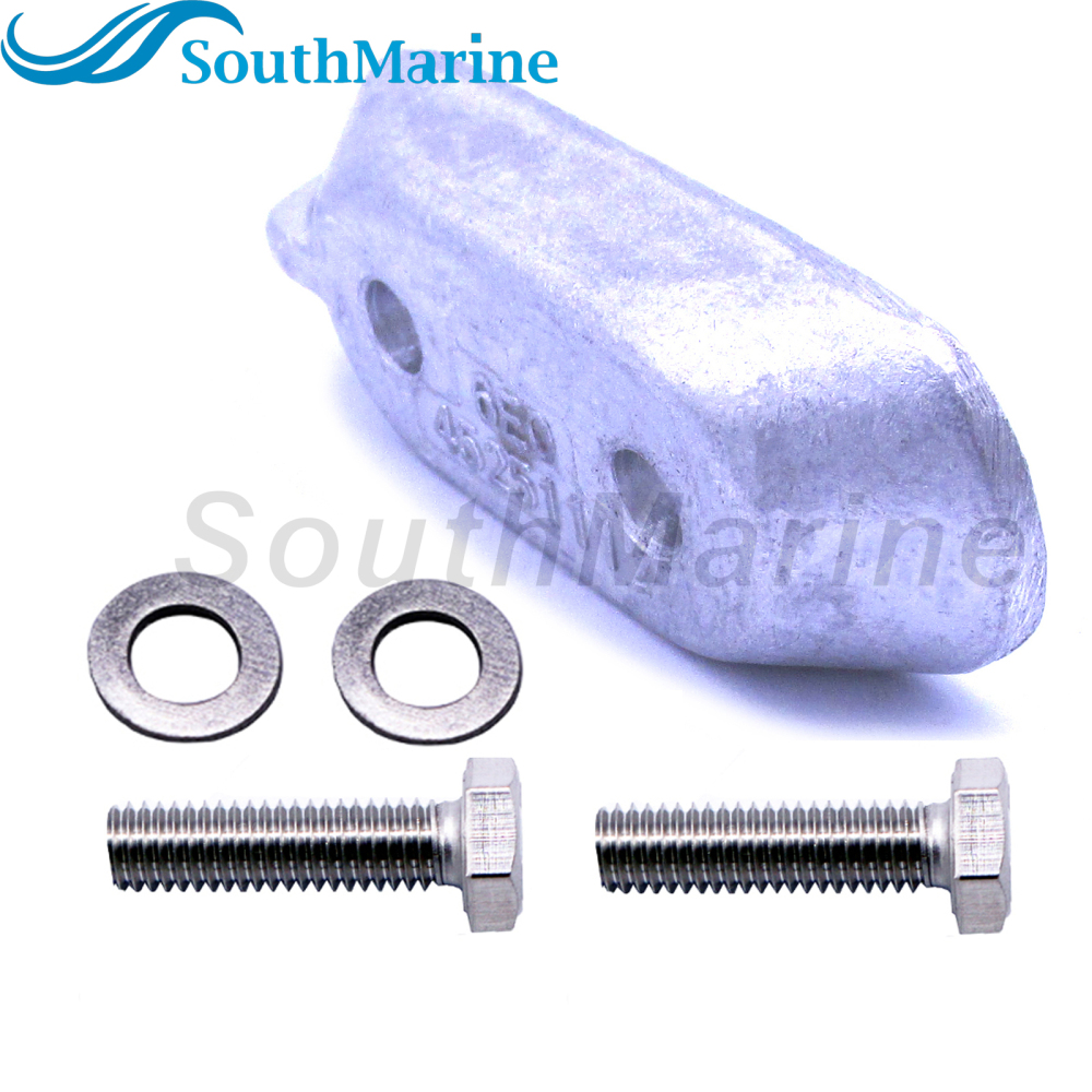 Boat Motor 65W-45251-00 6E0-45251-11 6E0-45251-12 Lower Unit Gearbox Anode for Yamaha 4HP 6HP 8HP 9.9HP 15HP Outboard Engine