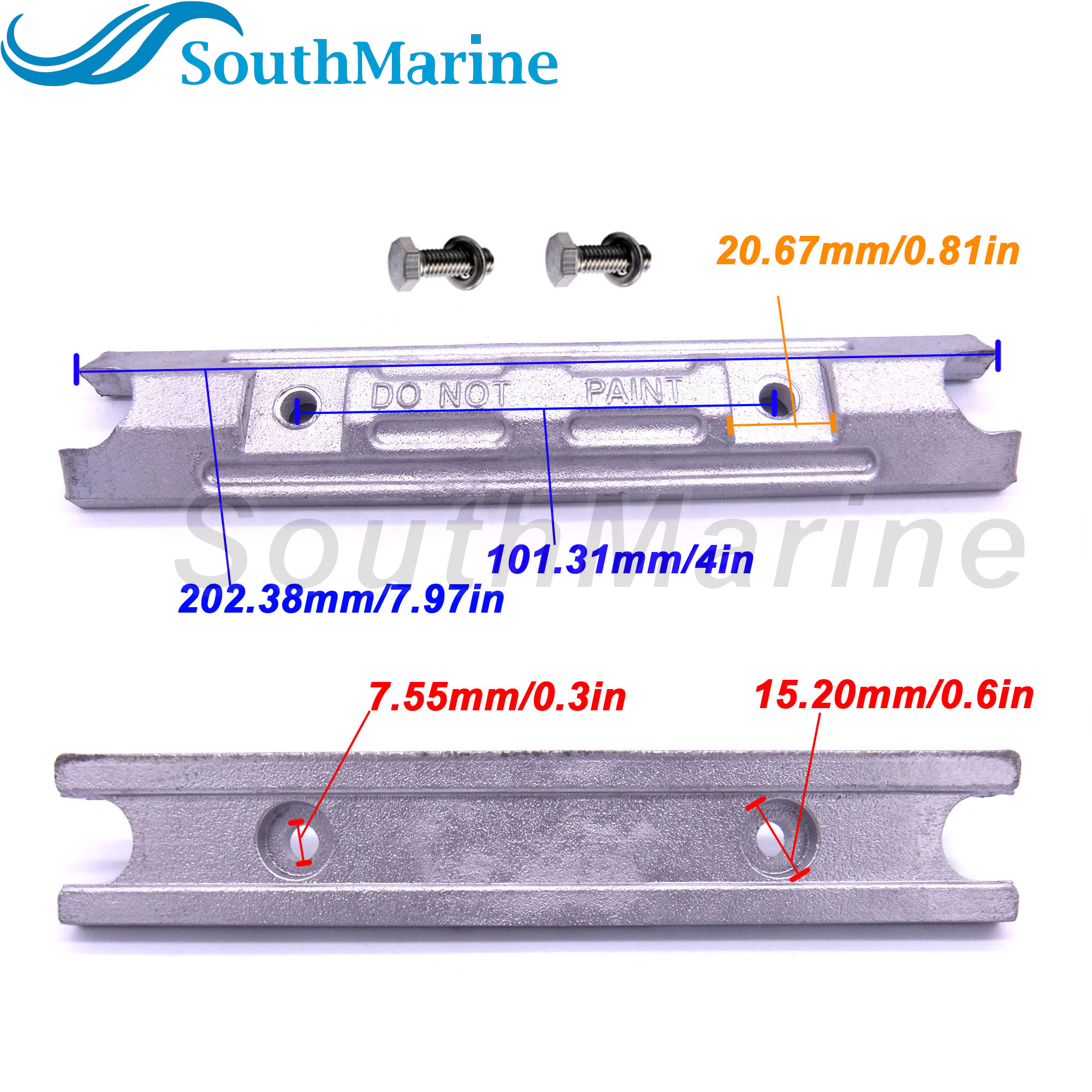 Outboard Engine 6H1-45251-01 6H1-45251-02 6H1-45251-03 6H1-WS452-00 99999-03935 Anode for Yamaha Boat Motor 40HP 50HP 70HP 90HP, Sierra 18-6091