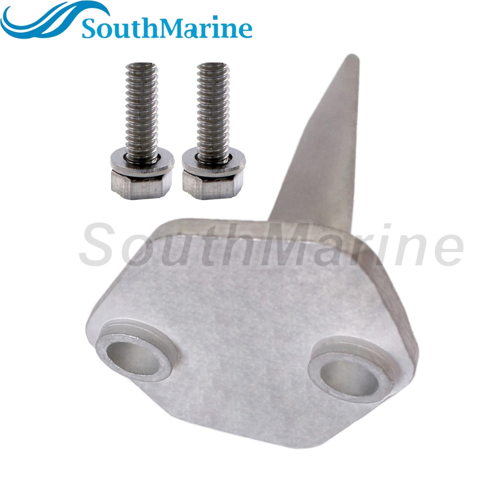 Outboard Motor 66M-45371-00 Trim Tab Anode for Yamaha Boat Engine 9.9HP 15HP