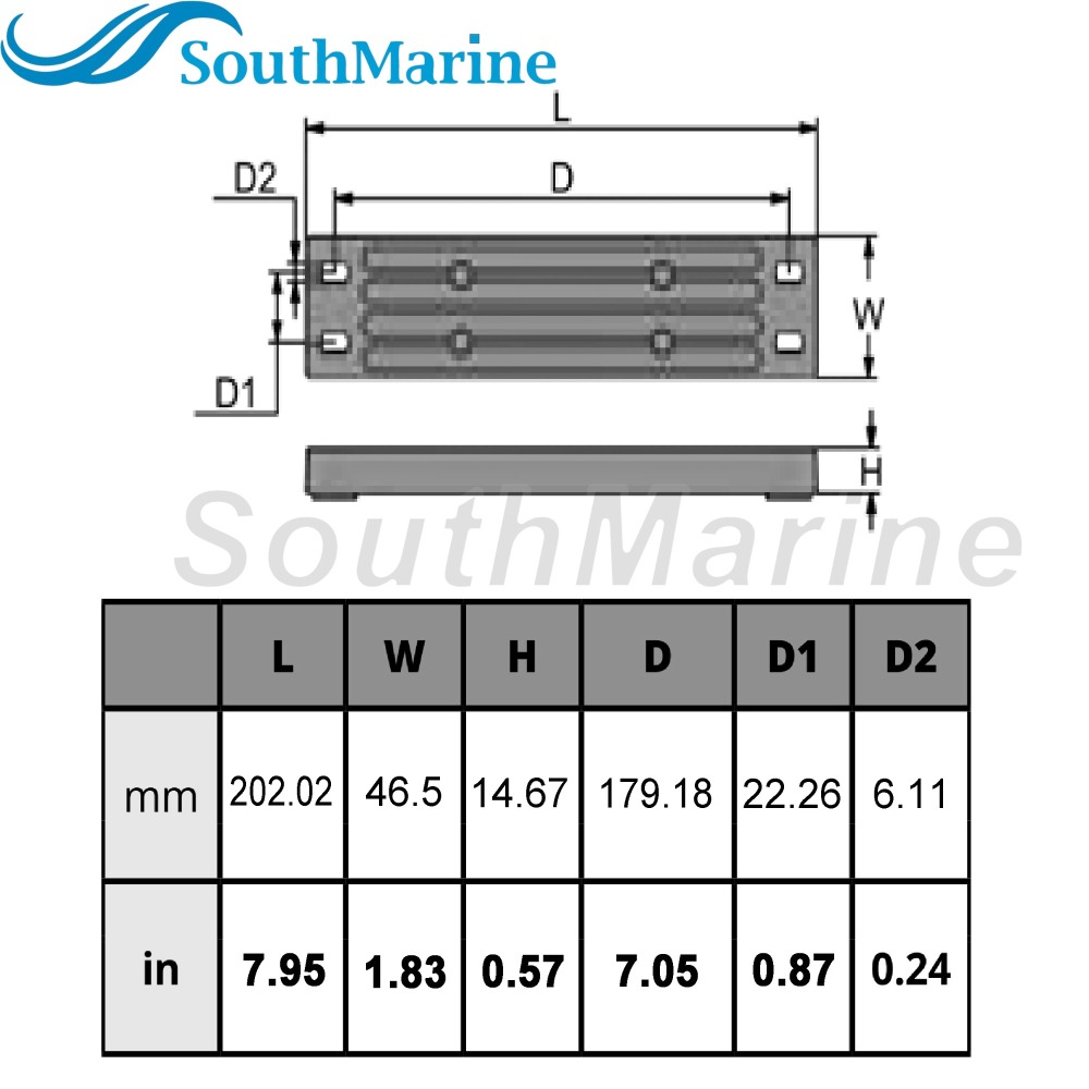 Outboard Motor 6AW-45251-00 Transom Bracket Anode for Yamaha Waverunner Sterndrive Marine 175HP 200HP 225HP 250HP 300HP 350HP