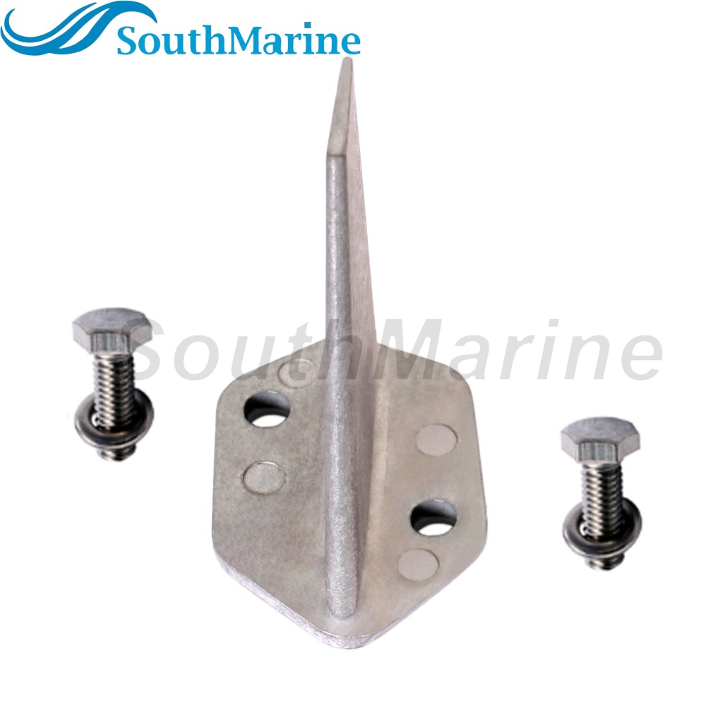 Outboard Motor 66M-45371-00 Trim Tab Anode for Yamaha Boat Engine 9.9HP 15HP