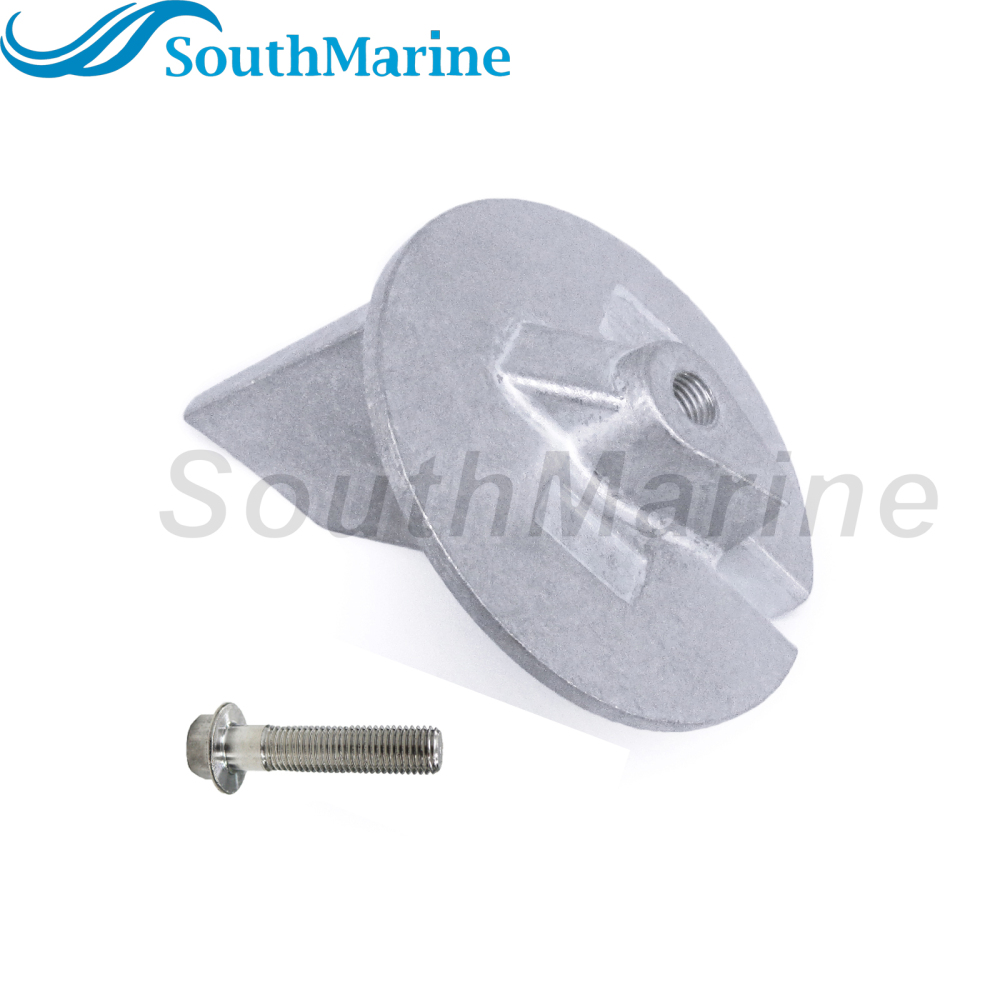 Outboard Engine 6E5-45371-01 18-6097 Aluminum Alloy Tab Trim Anode for Yamaha Boat Motor 115HP-225HP 2/4-stroke