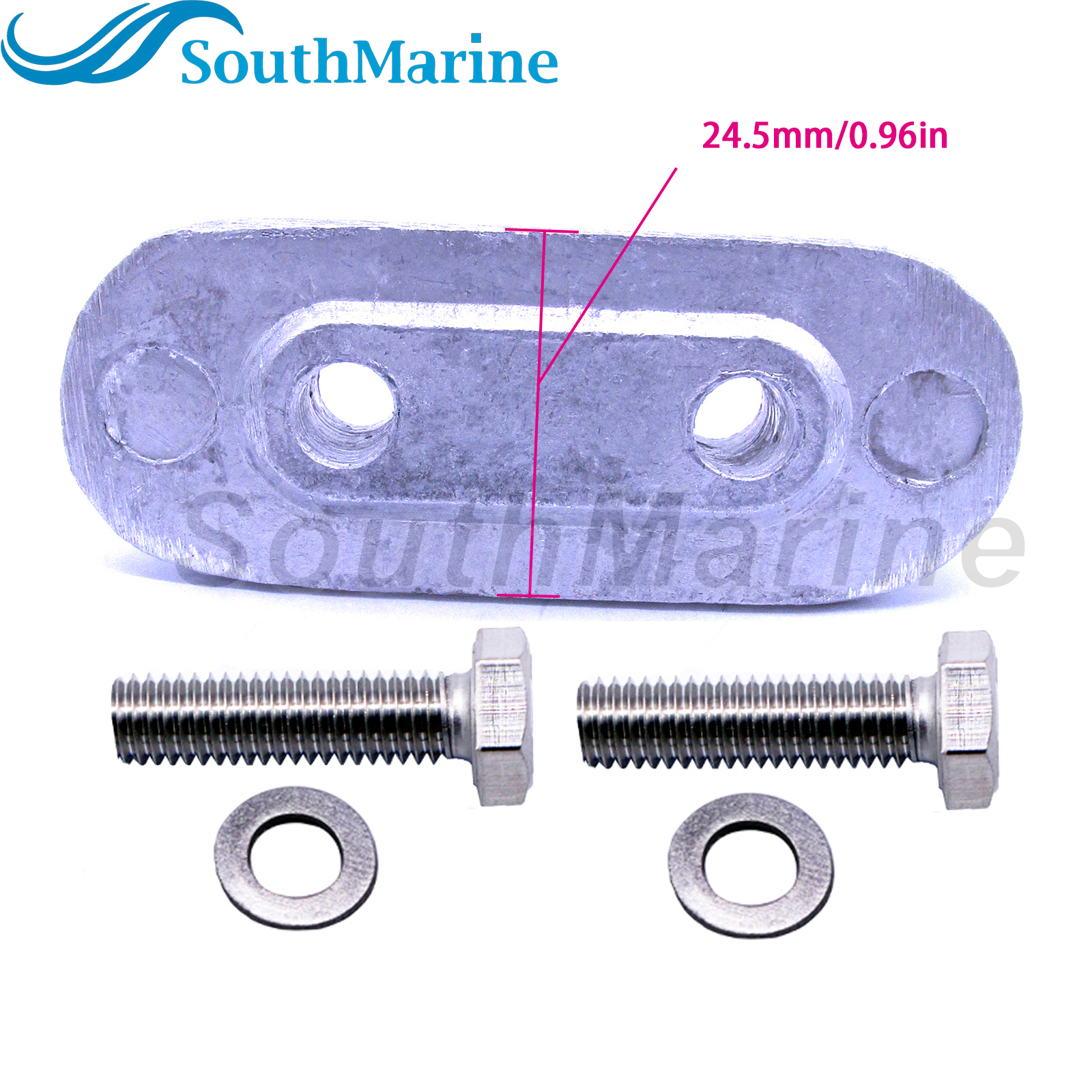 Boat Motor 65W-45251-00 6E0-45251-11 6E0-45251-12 Lower Unit Gearbox Anode for Yamaha 4HP 6HP 8HP 9.9HP 15HP Outboard Engine