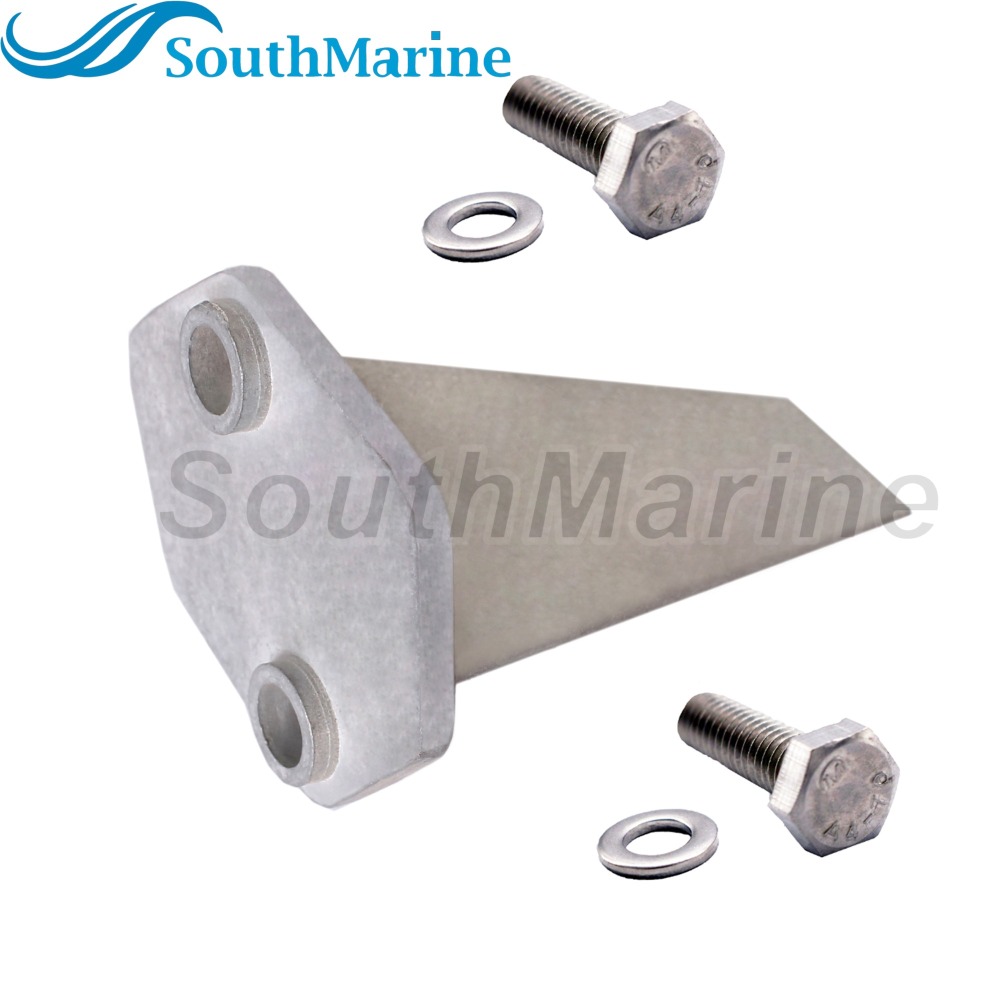 Outboard Motor 66M-45371-00 Trim Tab Anode for Yamaha Boat Engine 9.9HP 15HP