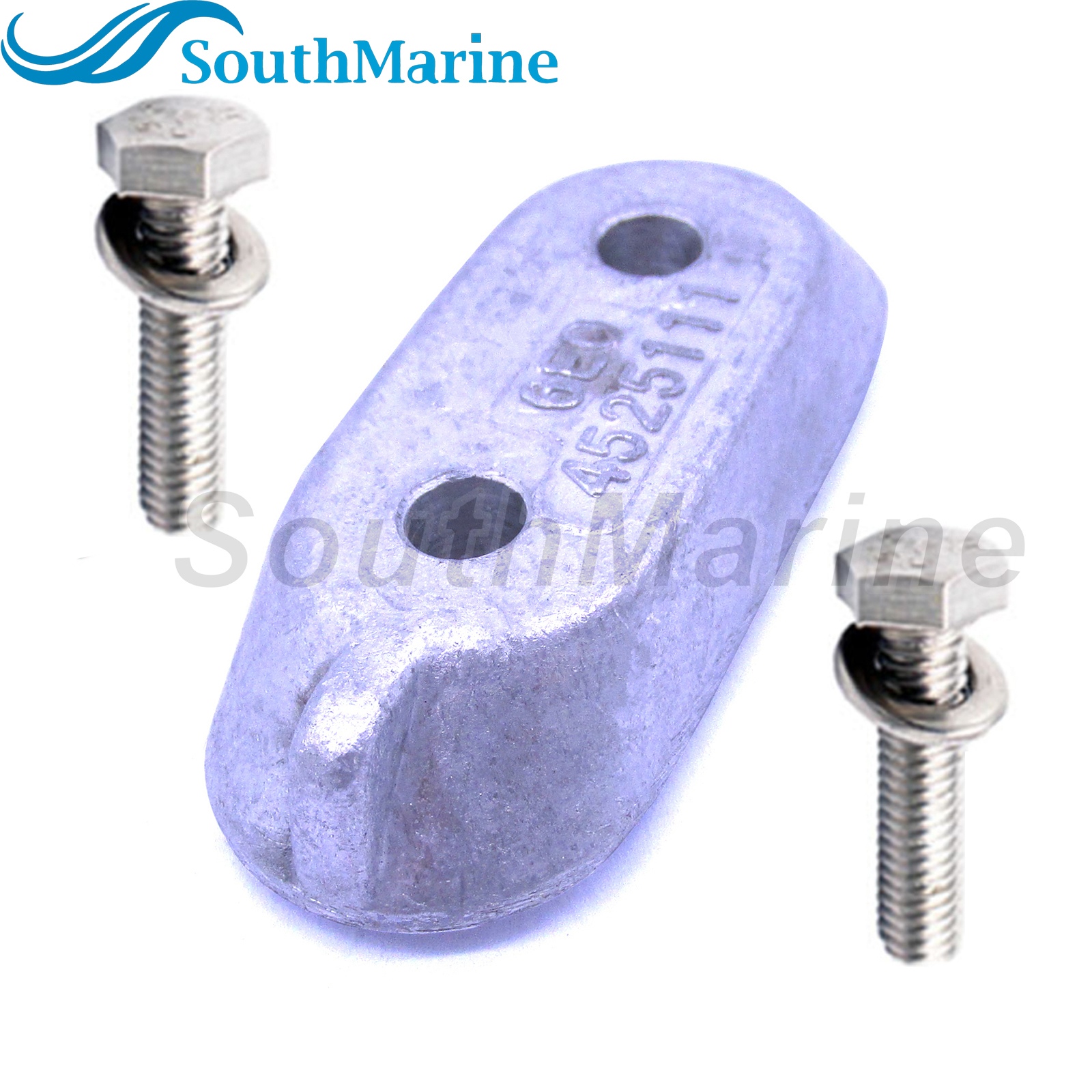 Boat Motor 65W-45251-00 6E0-45251-11 6E0-45251-12 Lower Unit Gearbox Anode for Yamaha 4HP 6HP 8HP 9.9HP 15HP Outboard Engine