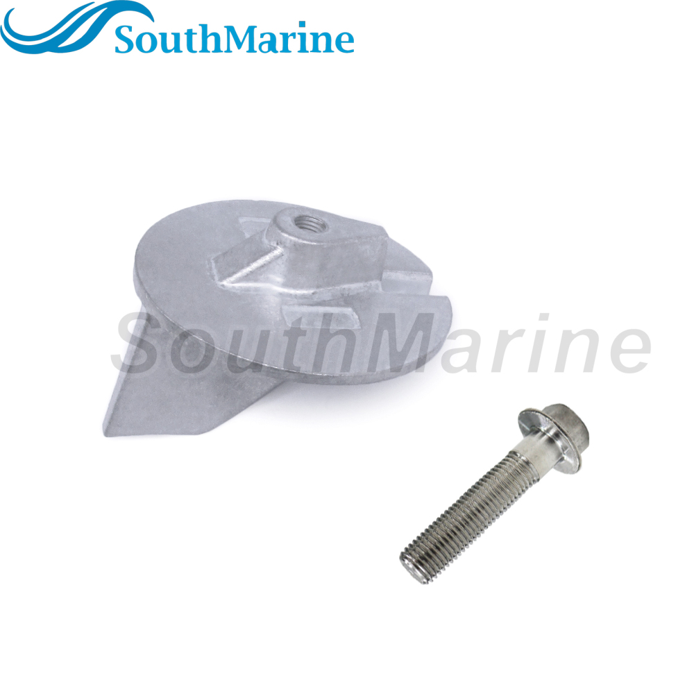 Outboard Engine 6E5-45371-01 18-6097 Aluminum Alloy Tab Trim Anode for Yamaha Boat Motor 115HP-225HP 2/4-stroke